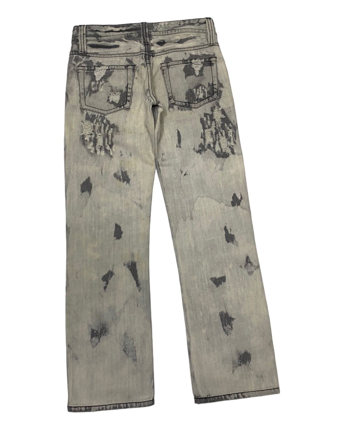 If Six Was Nine × Le Grande Bleu (L.G.B.) 🔥RARE CALM DISTRESSED DENIM JEANS TORNADO MART STYLE Size US 30 / EU 46 - 6 Thumbnail