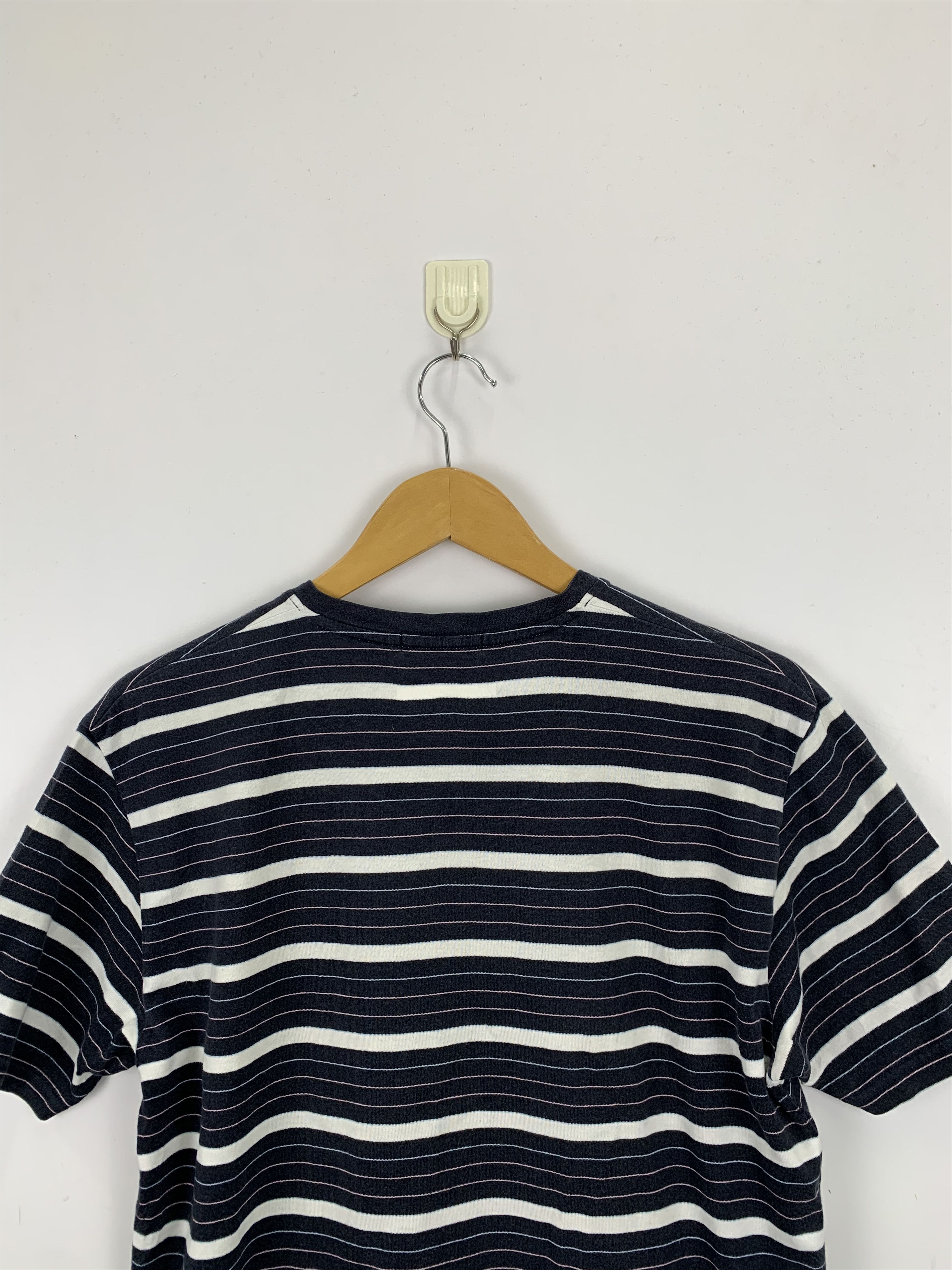 Burberry Vintage Burberry Black Label Stripe T Shirt TA0248 Size US M / EU 48-50 / 2 - 4 Thumbnail