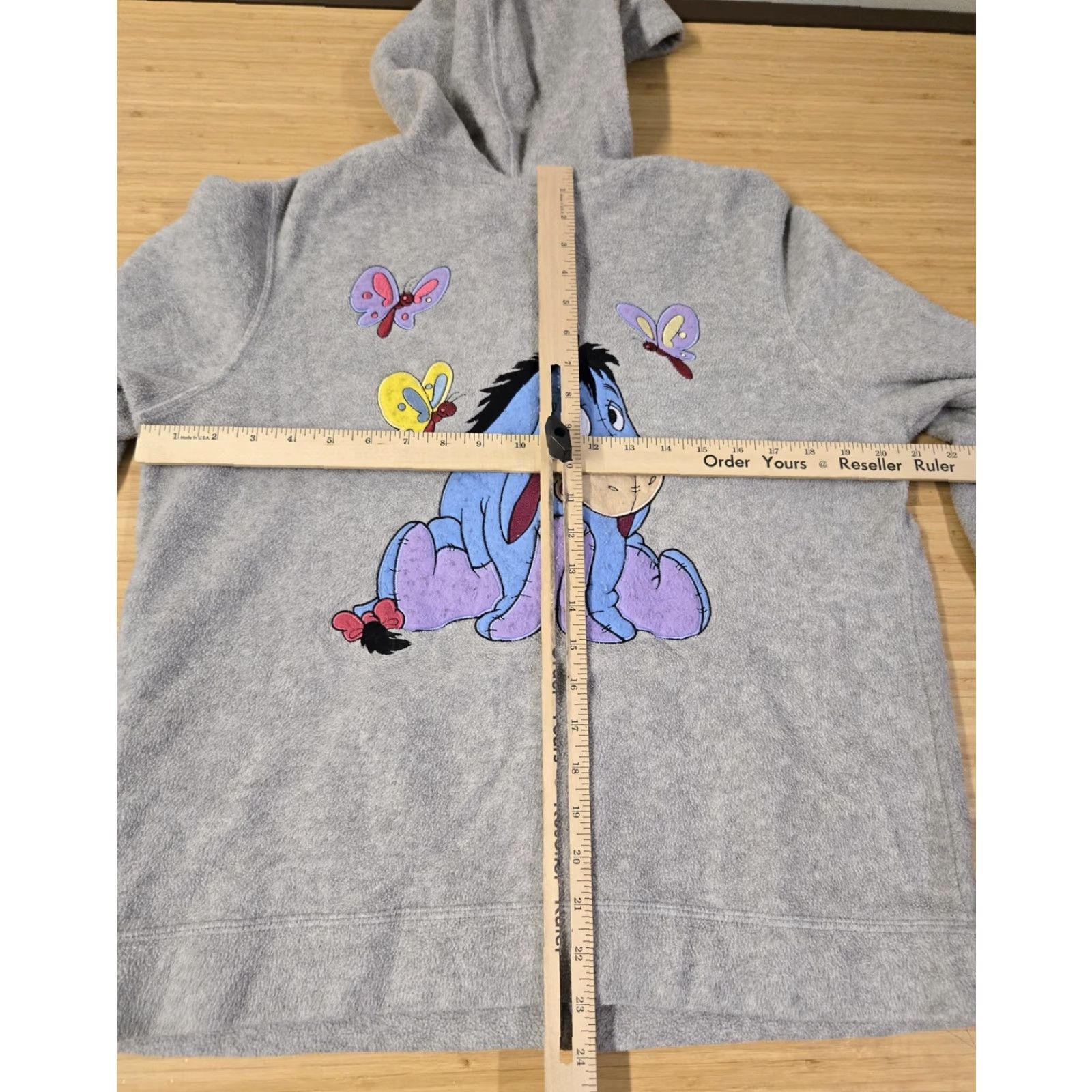 Disney Disney Hoodie Womens M Gray Eeyore Full Zip Sweatshirt Winnie the Pooh Size M / US 6-8 / IT 42-44 - 8 Thumbnail