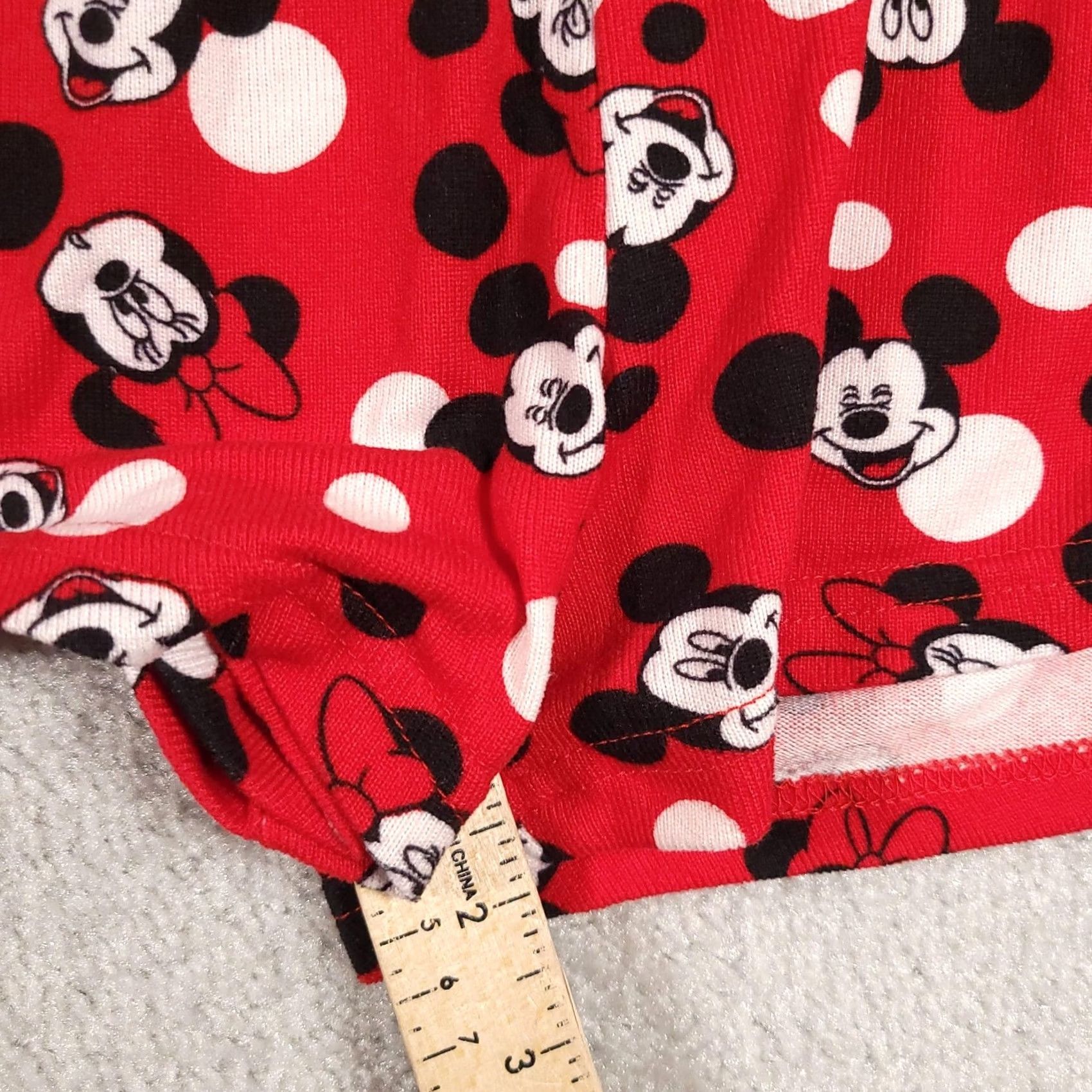 Disney Disney Shorts Womens 2XL Red Minnie Mouse Polka Dot Sleep Lounge Pajama Size 40" / US 18 - 7 Thumbnail