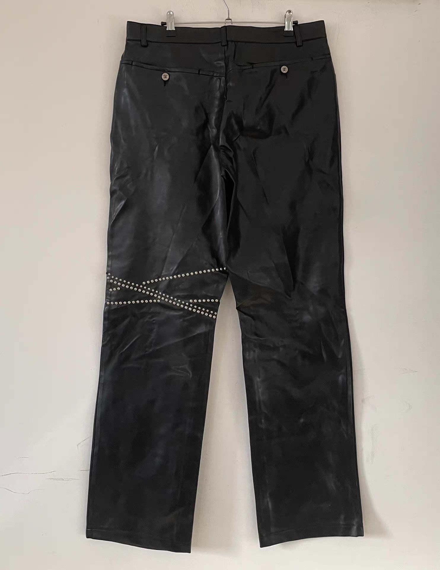 Versace Versace Leather Pants with Stud Details。Ｑ21 Size US 36 / EU 52 - 5 Thumbnail