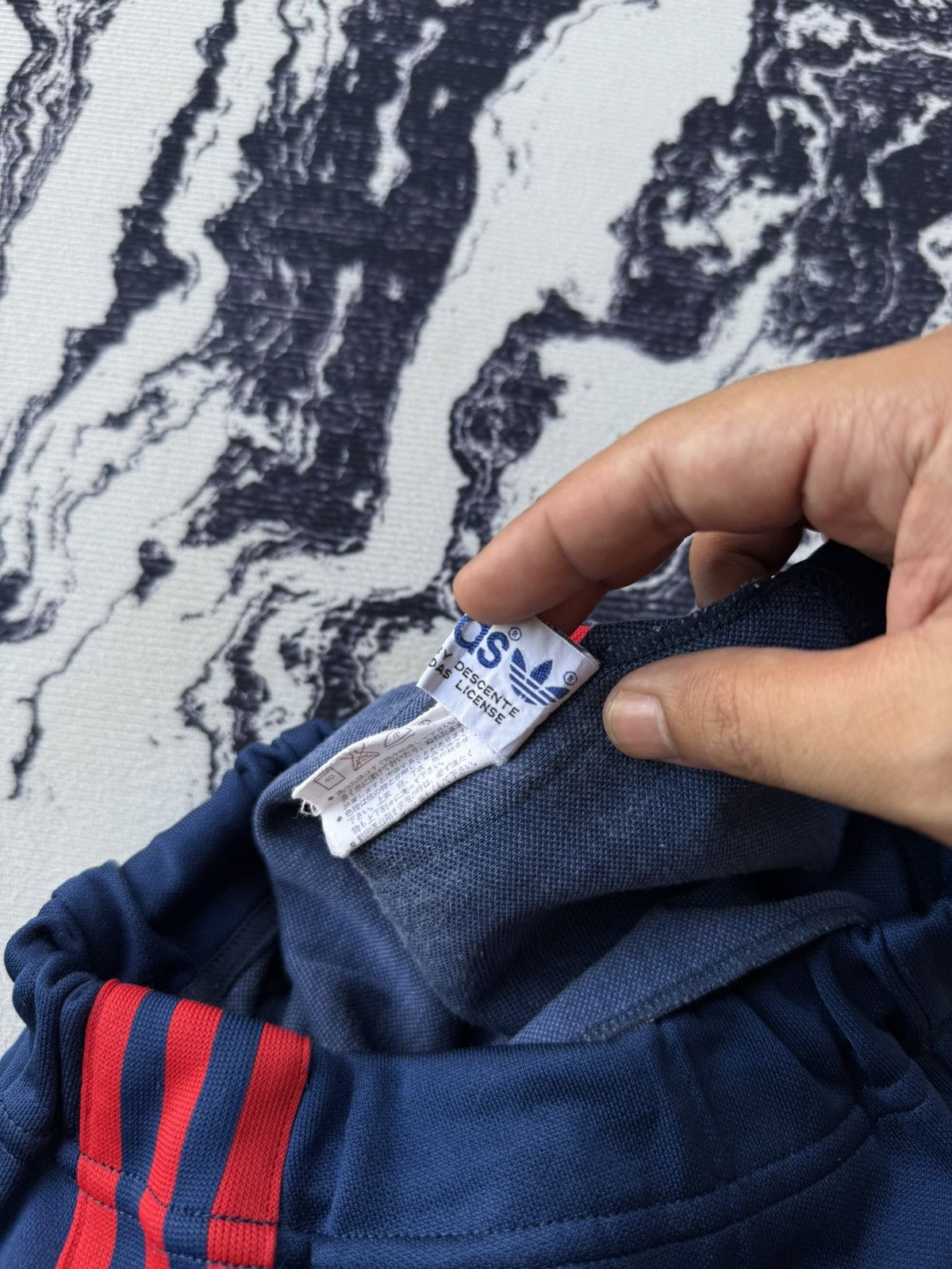 Adidas × Japanese Brand × Vintage Vintage adidas descente trackpants navy blue Size US 28 / EU 44 - 8 Thumbnail