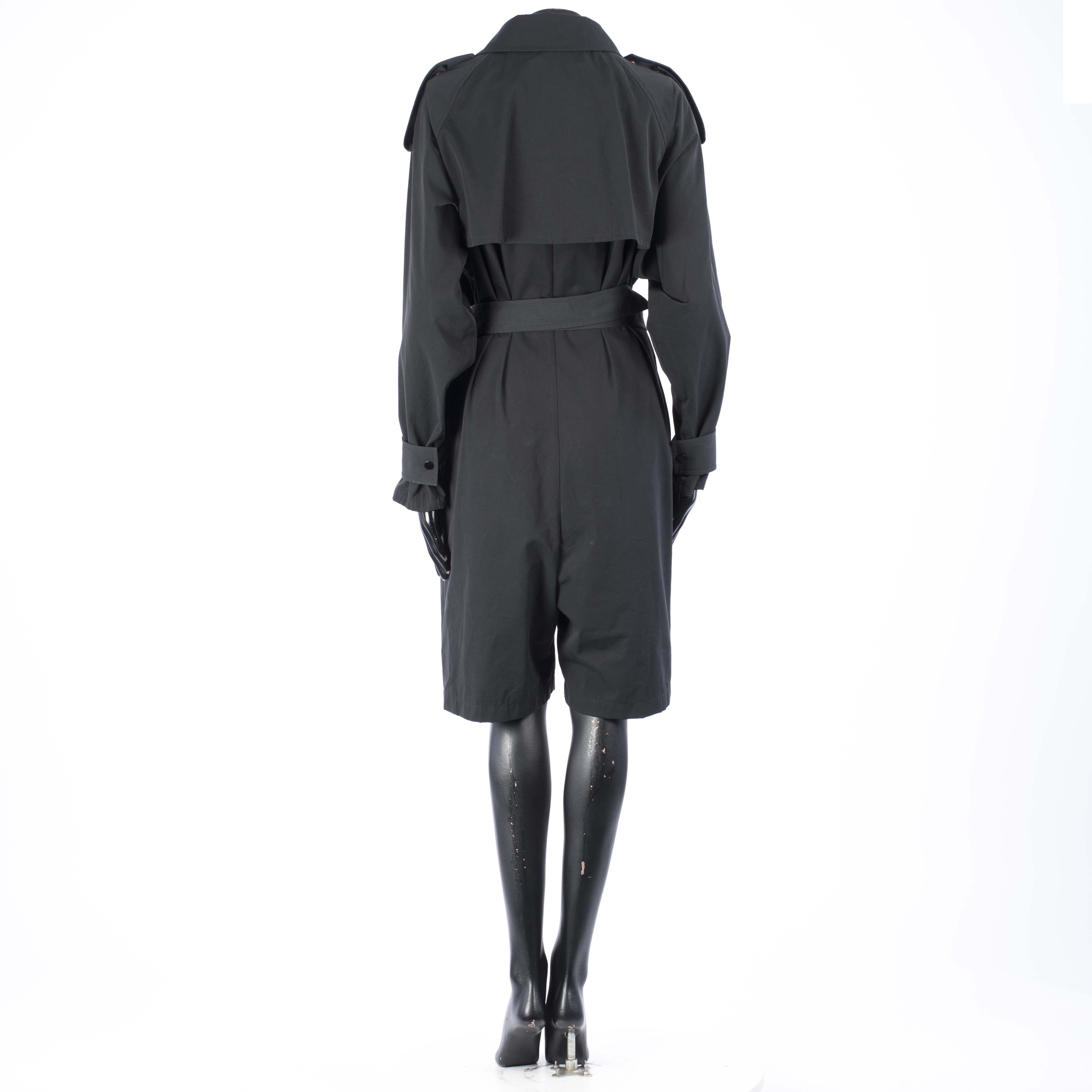 Bottega Veneta Jumpsuit With Asymmetrical Fastening In Black Cotton Blend Size 27" / US 4 / IT 40 - 2 Thumbnail