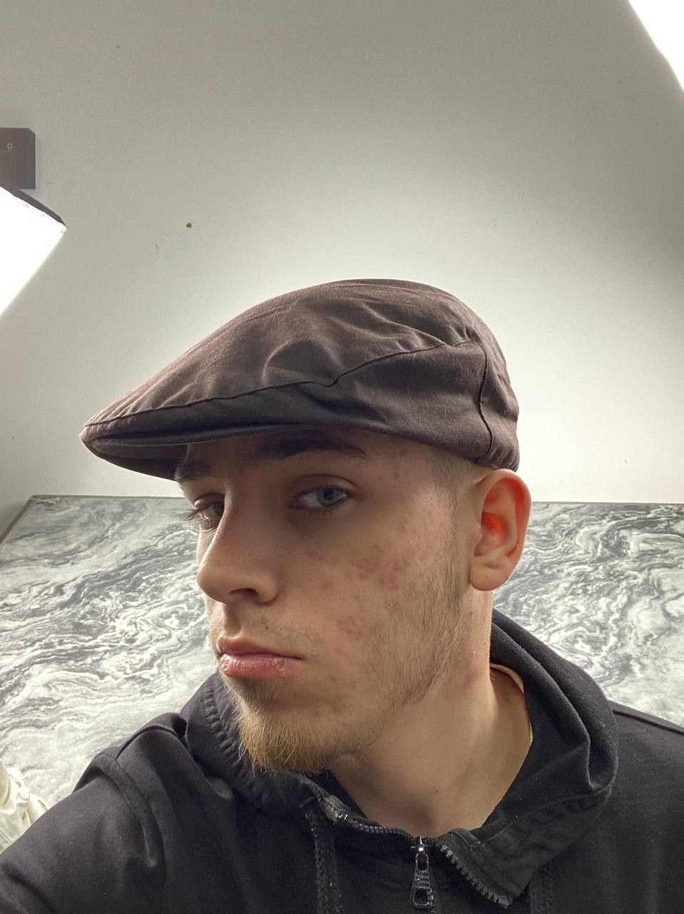 Barbour NEW Barbour Waxed Cotton Flat Cap Men Size 7 Brown Size ONE SIZE - 1 Thumbnail