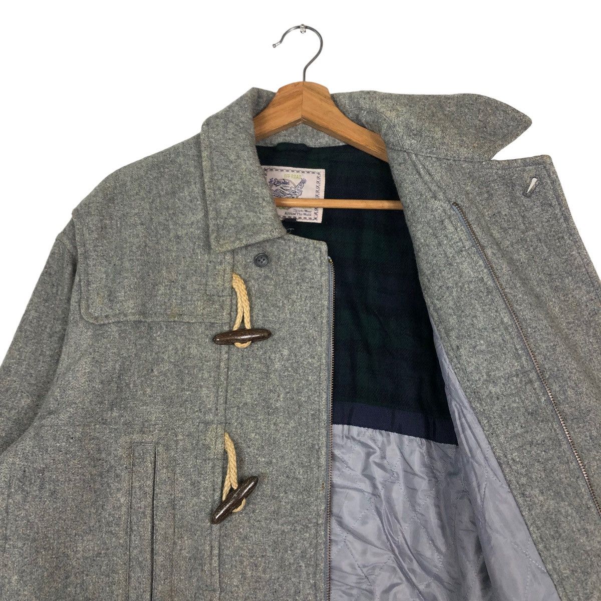 Japanese Brand 🔥Vintage Wool Chore Jacket Off Road Japan Made Wood Button Size US M / EU 48-50 / 2 - 12 Thumbnail