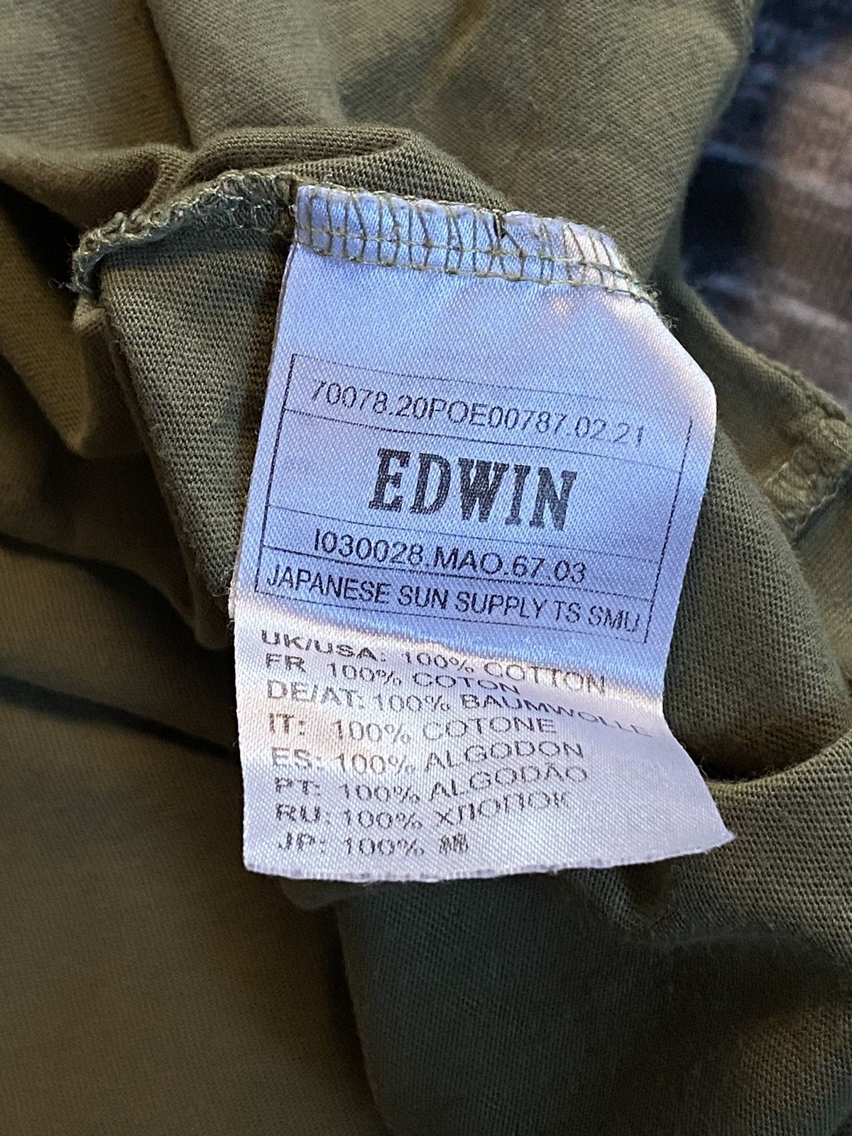 Edwin × Japanese Brand ⚡️EDWIN JAPAN FLAG TEE Size US M / EU 48-50 / 2 - 5 Thumbnail