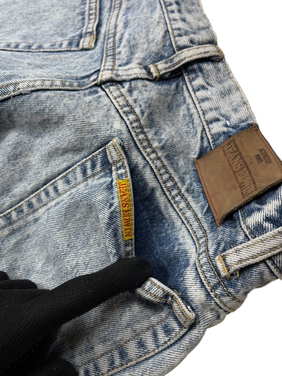 Edwin Vintage 80s Edwin Washed Denim Jeans Distressed Scovill Size US 32 / EU 48 - 17 Thumbnail