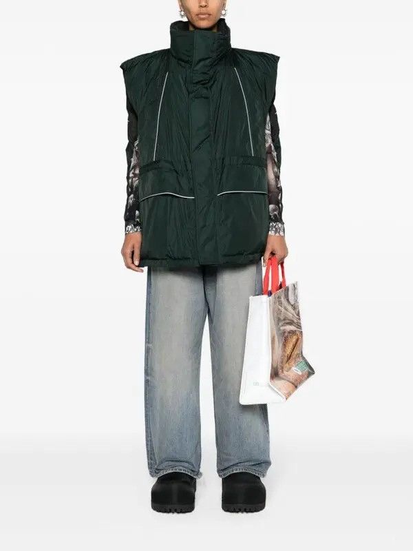 Balenciaga ‼️RETAIL $3.8K‼️Logo-Print Puffer Vest Size US L / EU 52-54 / 3 - 3 Thumbnail