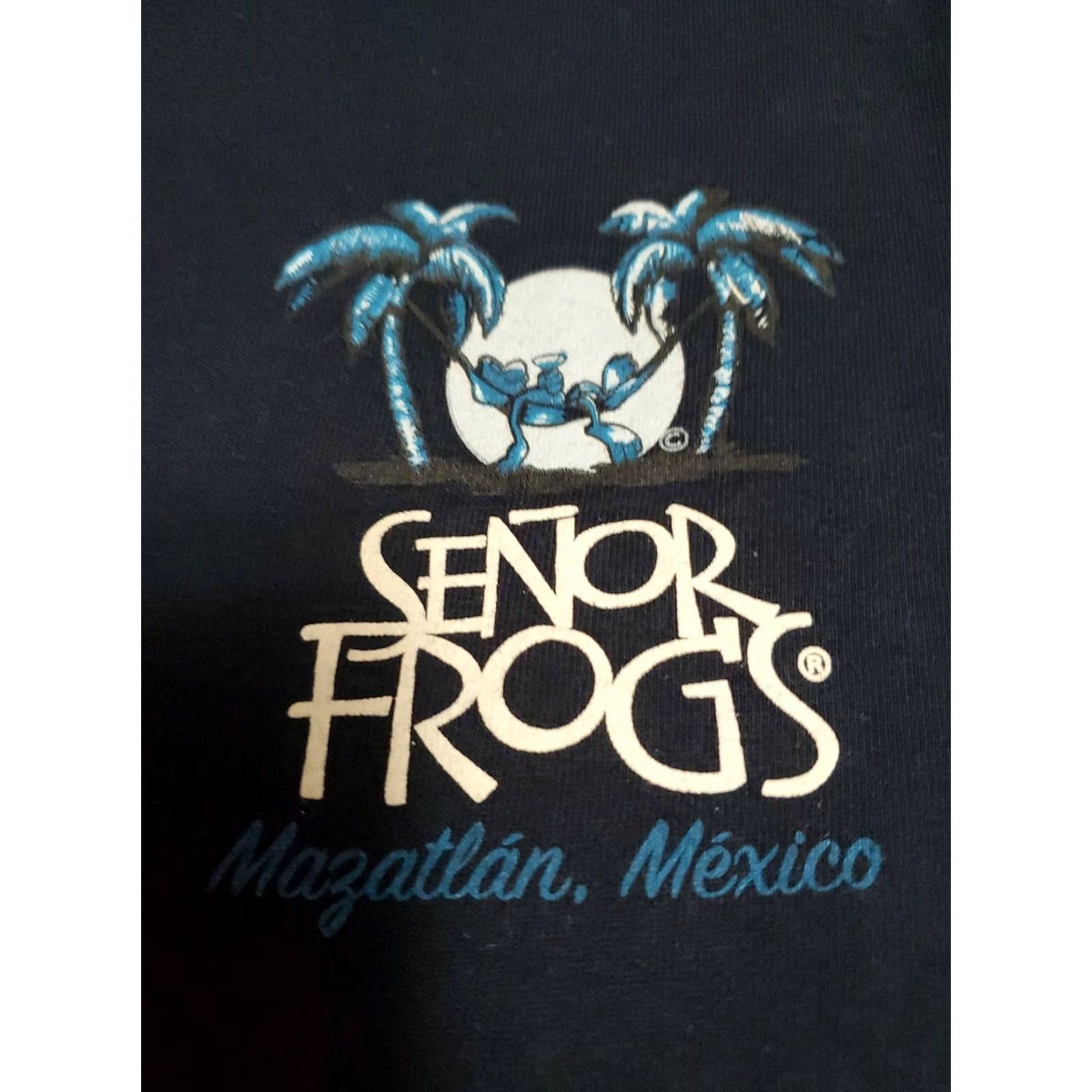 Vintage Senor Frog's Tank Top Men L Blue 100% Cotton Gold Mazatlan Drinking Shirt Casual Mexico Slim... Size US L / EU 52-54 / 3 - 2 Thumbnail