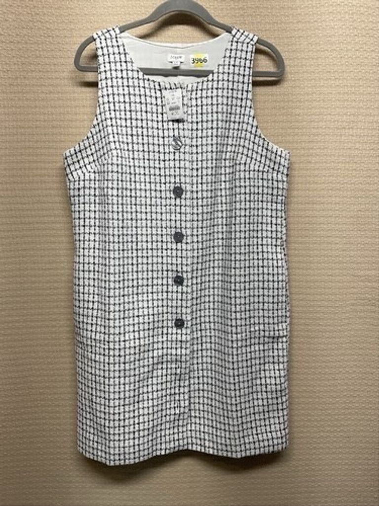 J.Crew NWT J. Crew Tweed Button Front Shift Tank Mini Dress Women14 Size XL / US 12-14 / IT 48-50 - 8 Thumbnail