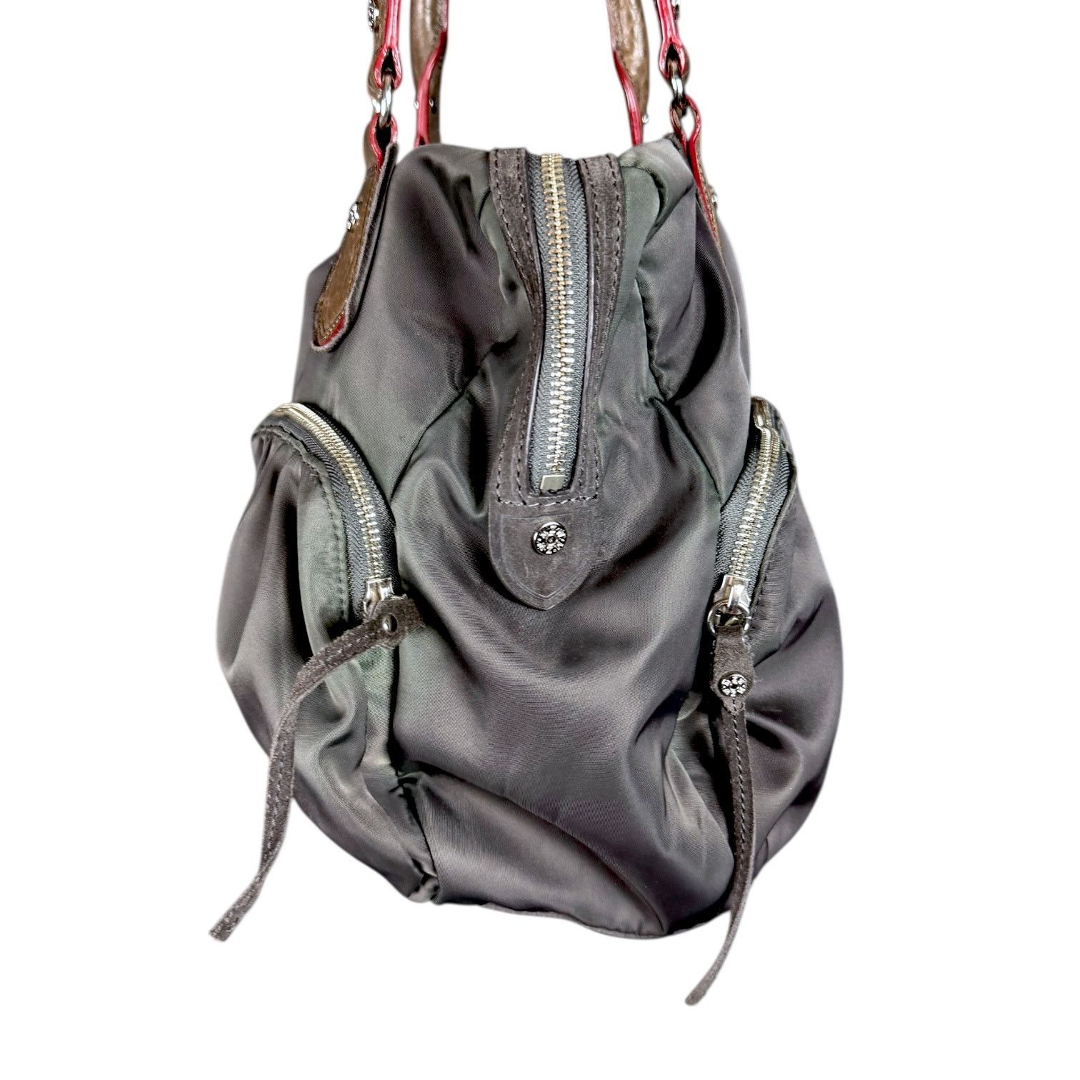 Other MZ Wallace Jane Gray with Pink Lining Handbag - $295 retail Size ONE SIZE - 6 Thumbnail