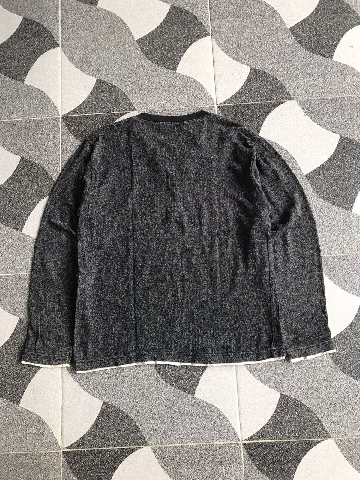 If Six Was Nine × Japanese Brand × Le Grande Bleu (L.G.B.) Y2K MFE Laces Up Double Layer Longsleeve Size US S / EU 44-46 / 1 - 2 Thumbnail