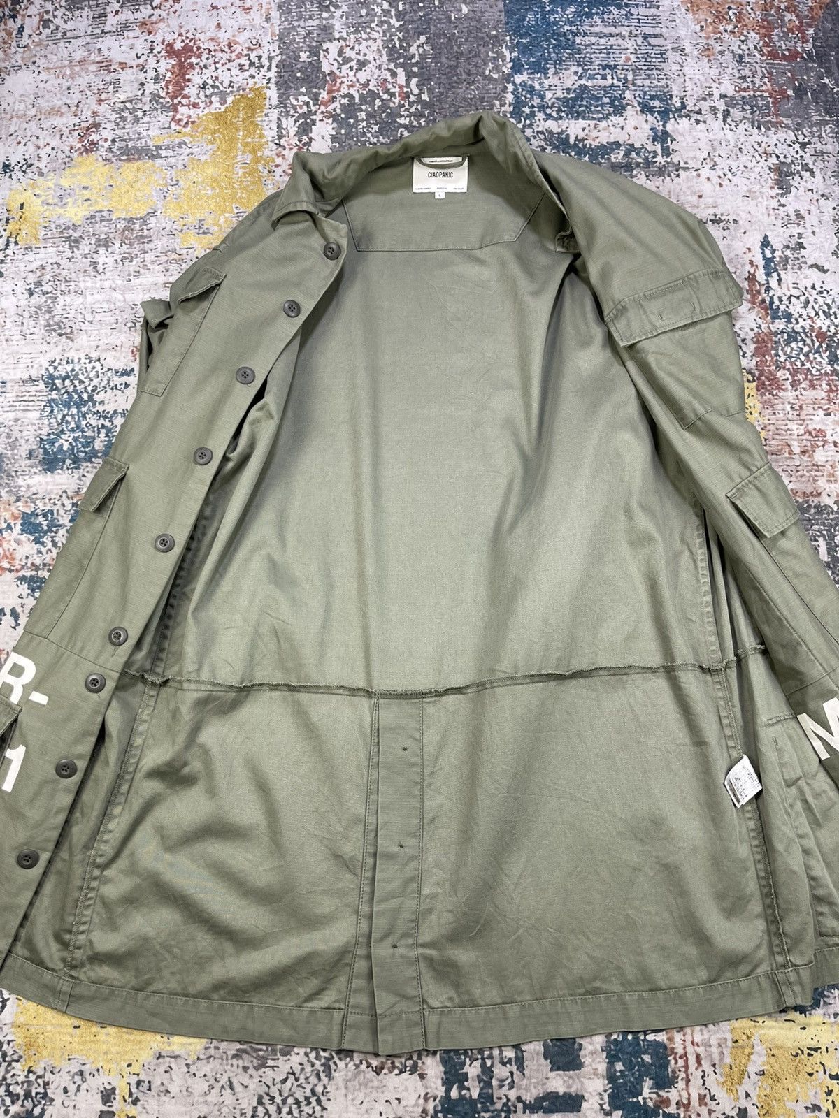 Ciaopanic Ciaopanic Stencil Military Multi Pocket Field Jacket Size US L / EU 52-54 / 3 - 10 Thumbnail