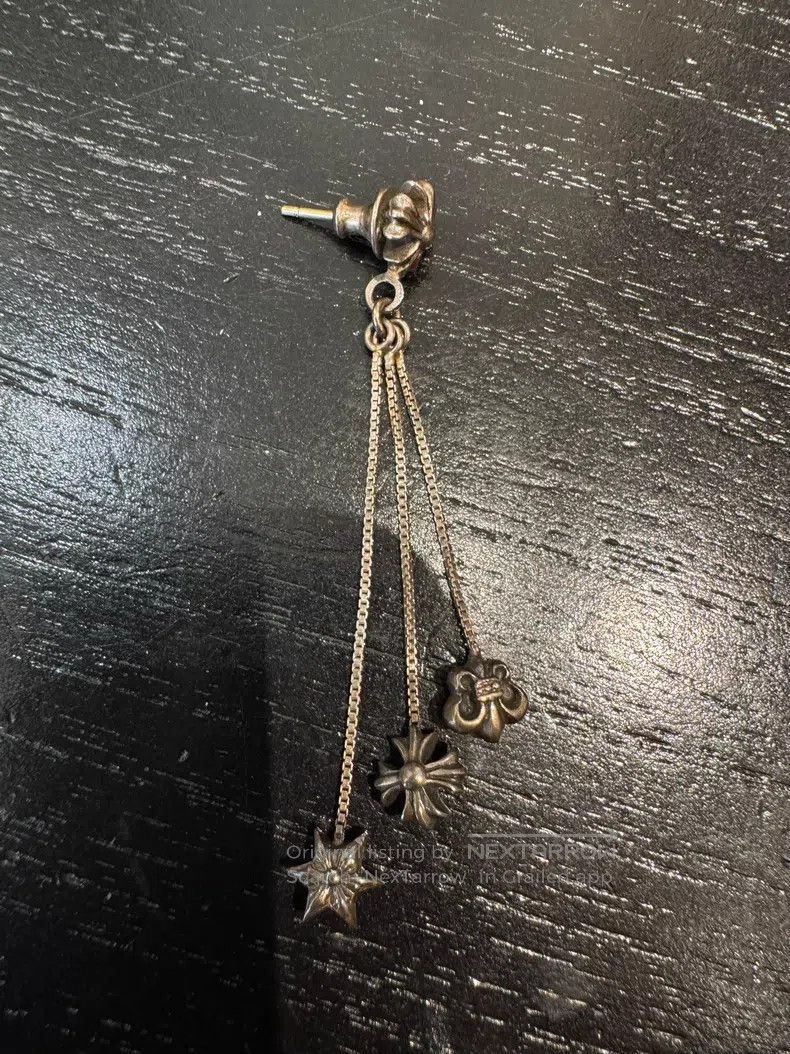 Chrome Hearts CHROME HEARTS Hexagram Cross Flower Stud Earrings Size ONE SIZE - 1 Thumbnail