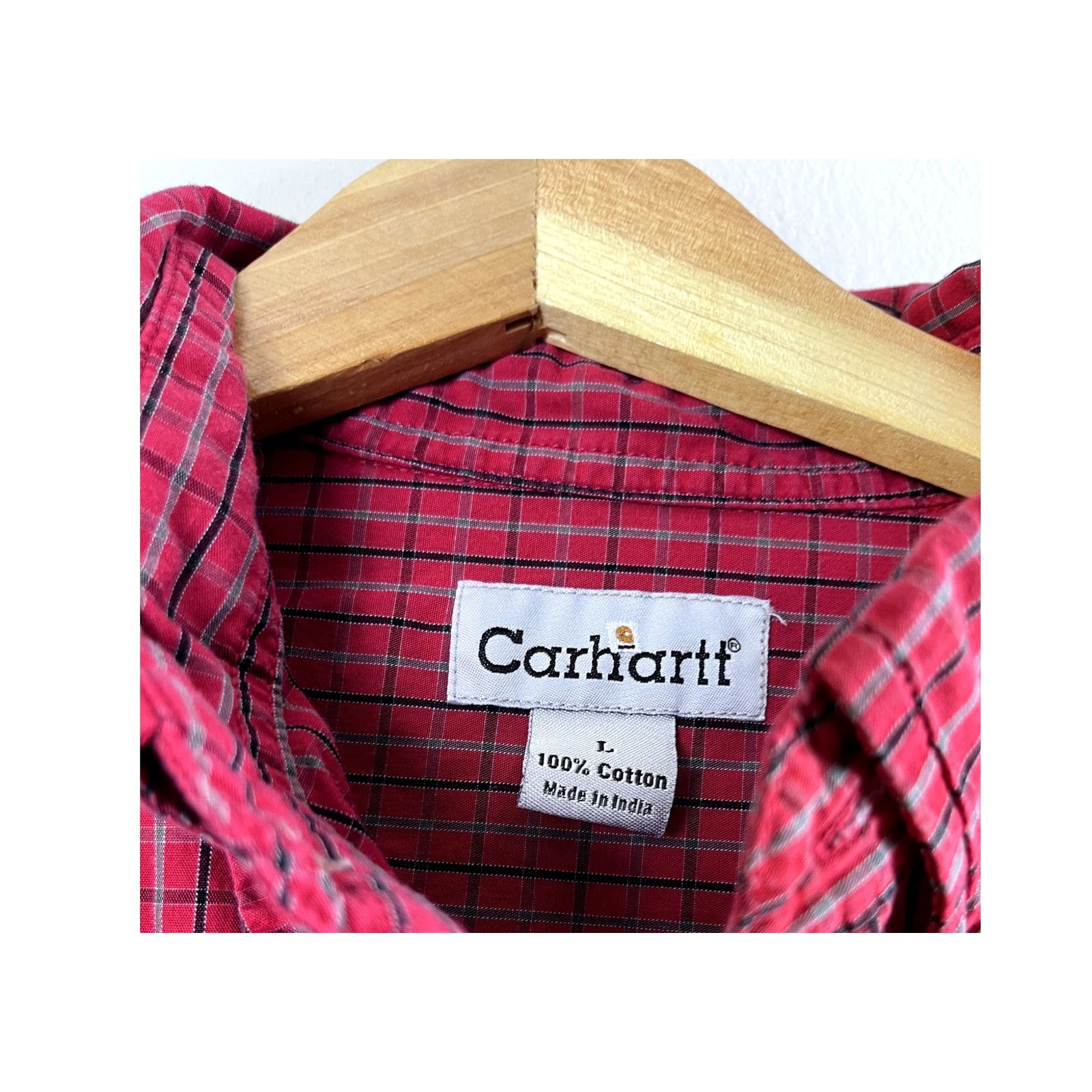 Carhartt Red Men's Carharrt Button Front Shirt L Size US L / EU 52-54 / 3 - 4 Thumbnail