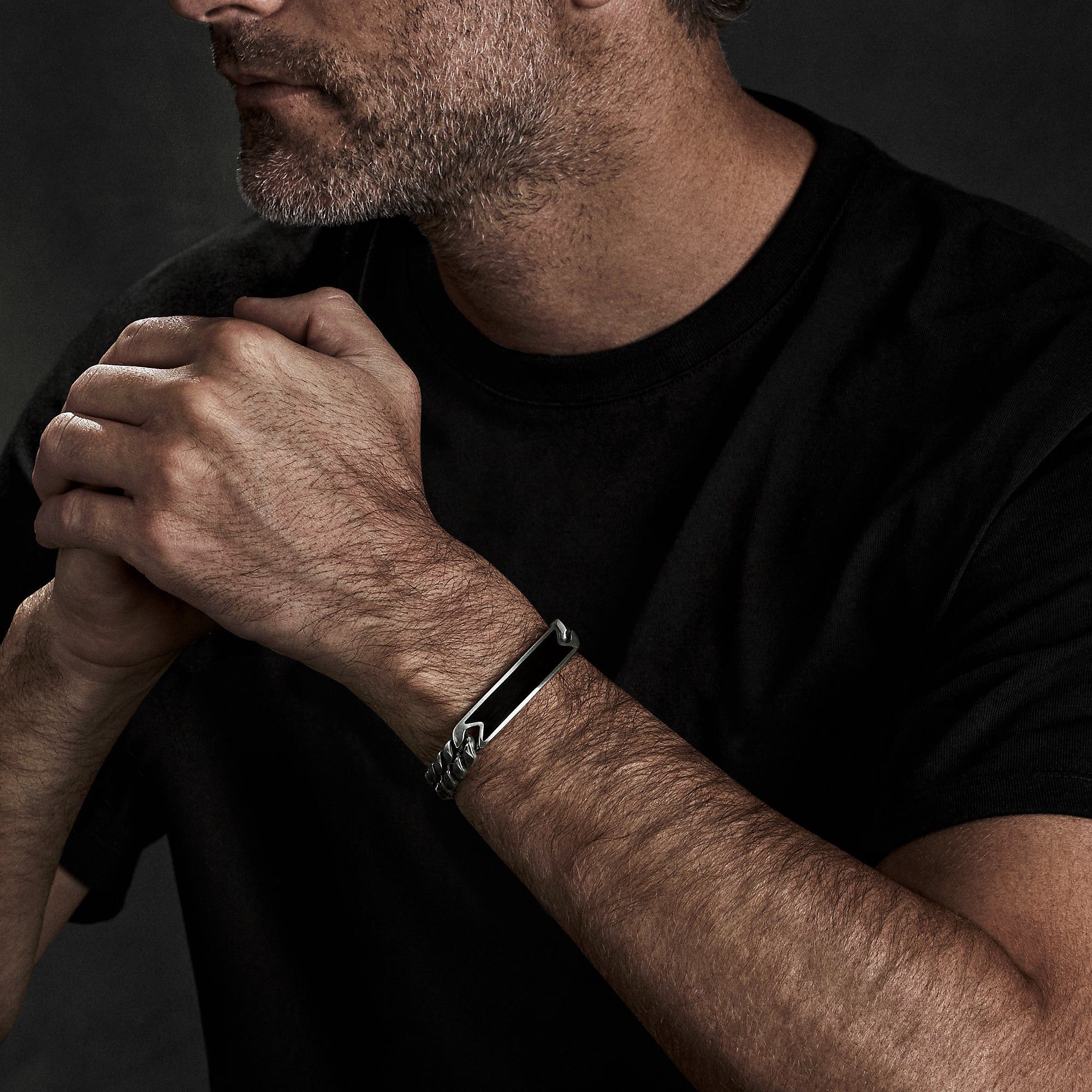 David Yurman o1w1db11025 / Size: M / B25419M Bracelets in Silver Size ONE SIZE - 3 Thumbnail