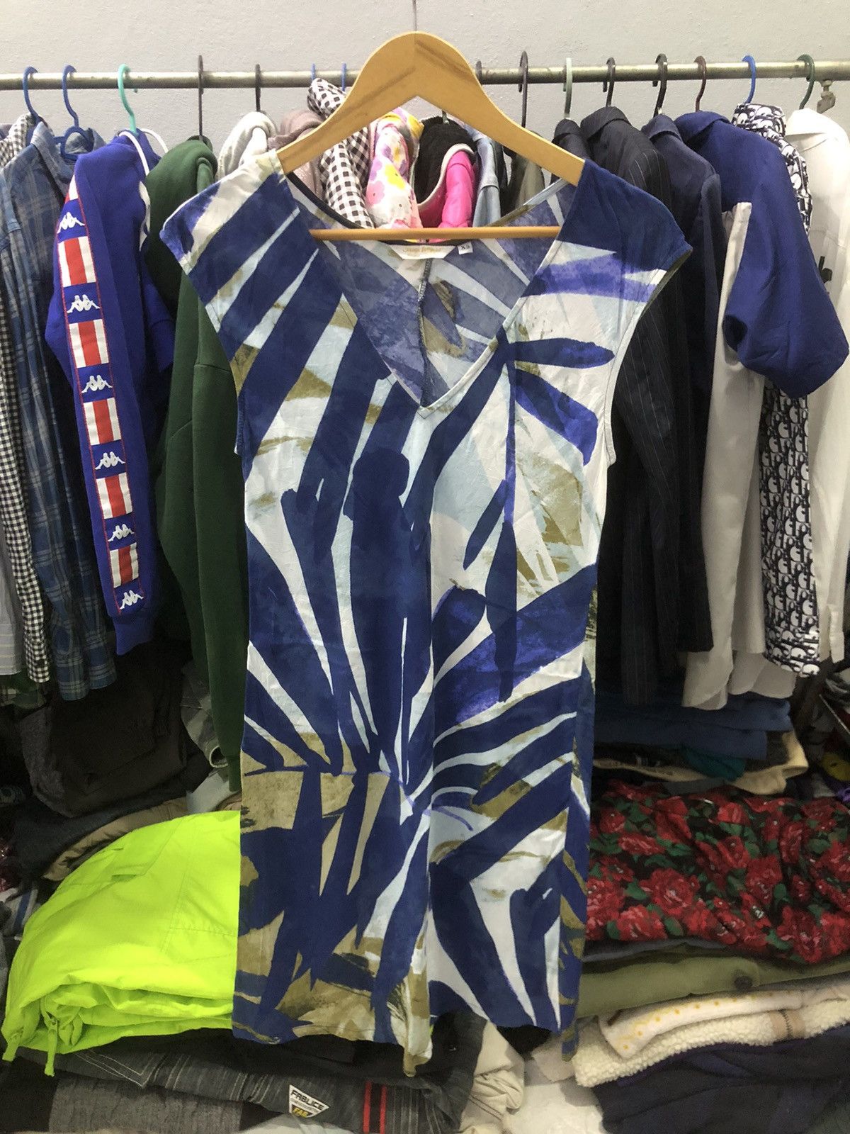 Jams World × Vintage Jams world mini dress hawaiian floral 100% rayon Size XS / US 0-2 / IT 36-38 - 1 Thumbnail
