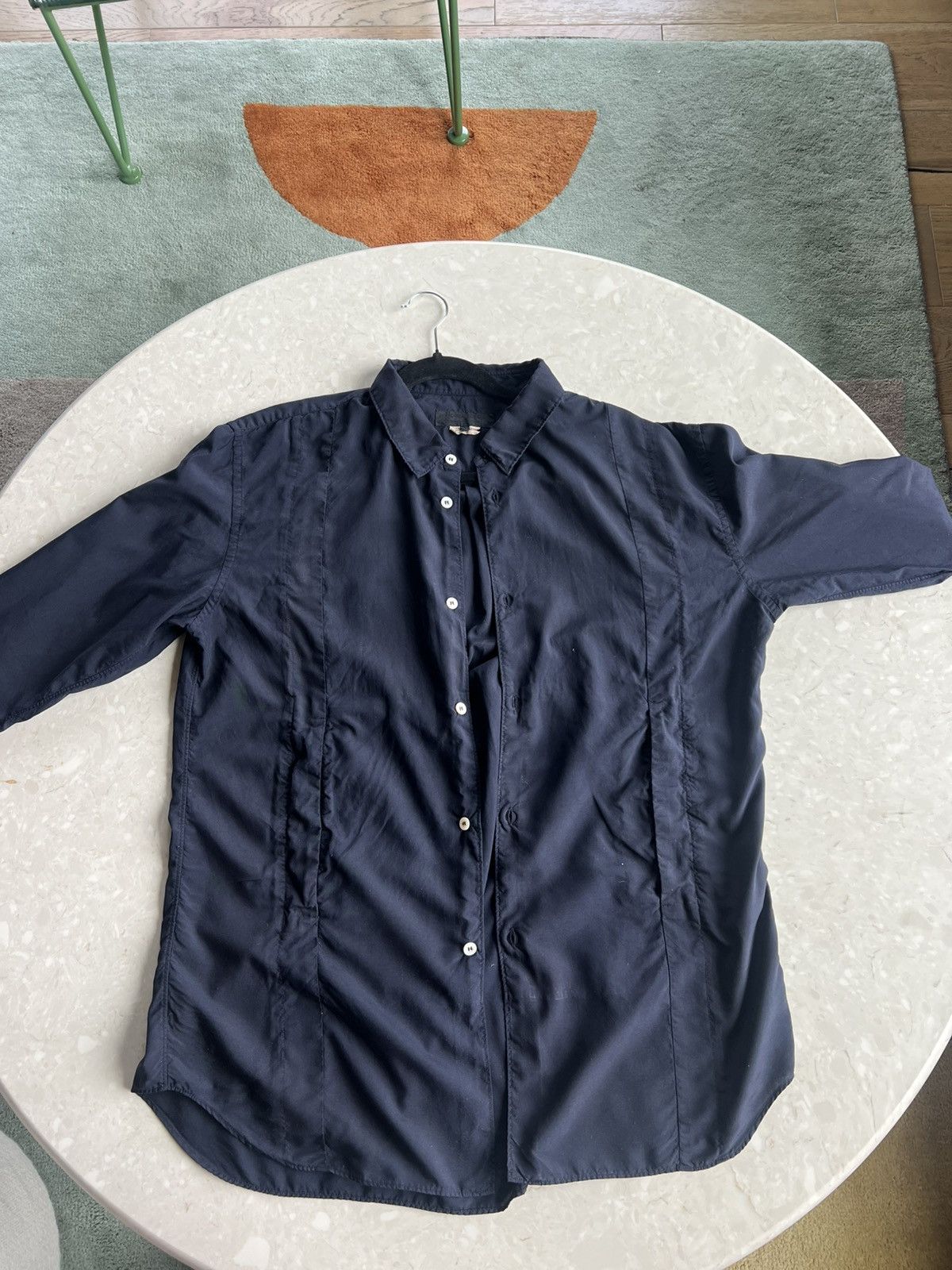 Comme des Garcons Comme Des Garcons Gomme Deux - Dark Navy Blue Shirt Size US L / EU 52-54 / 3 - 15 Thumbnail