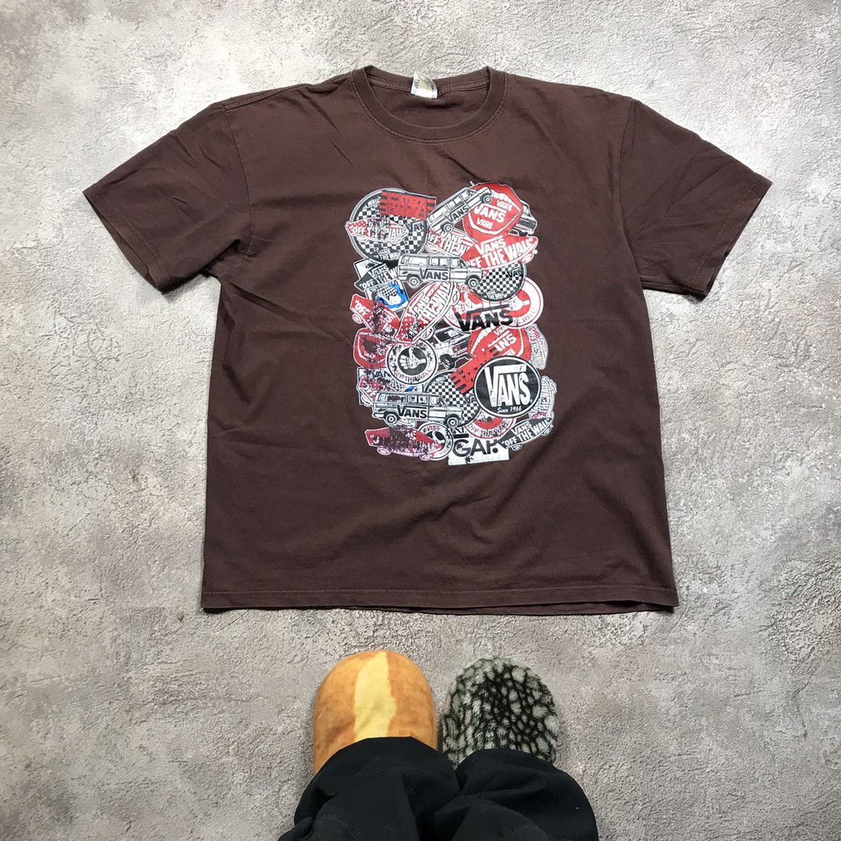 Vintage Vintage 90s Graphic Tee All Over Print Skate Streetwear XL Size US XL / EU 56 / 4 - 1 Thumbnail
