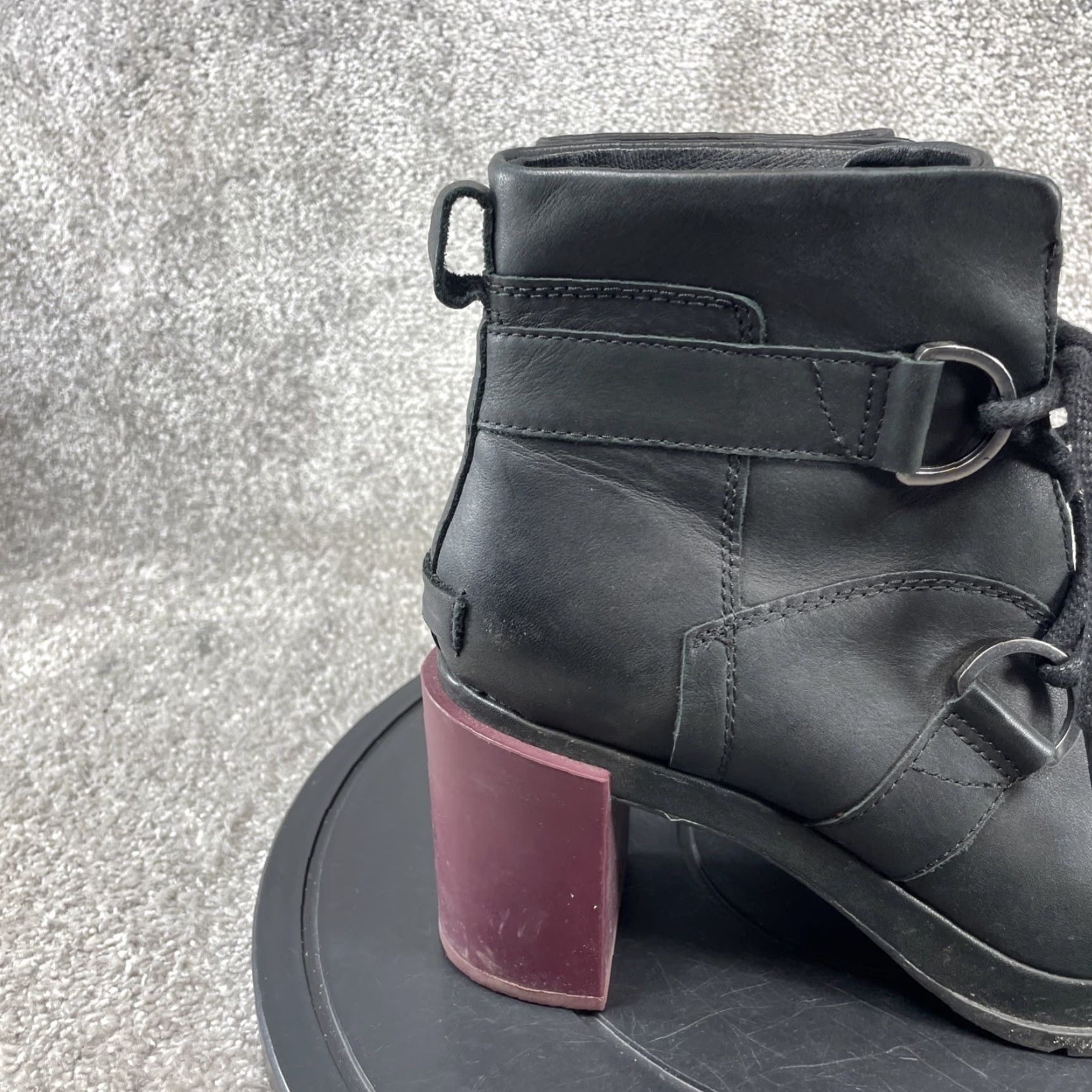 SOREL VINTAGE Sorel Boots Women's Size 10.5 Leather Ankle Bootie Casual Fall Winter Black Size US 10.5 / IT 40.5 - 3 Thumbnail