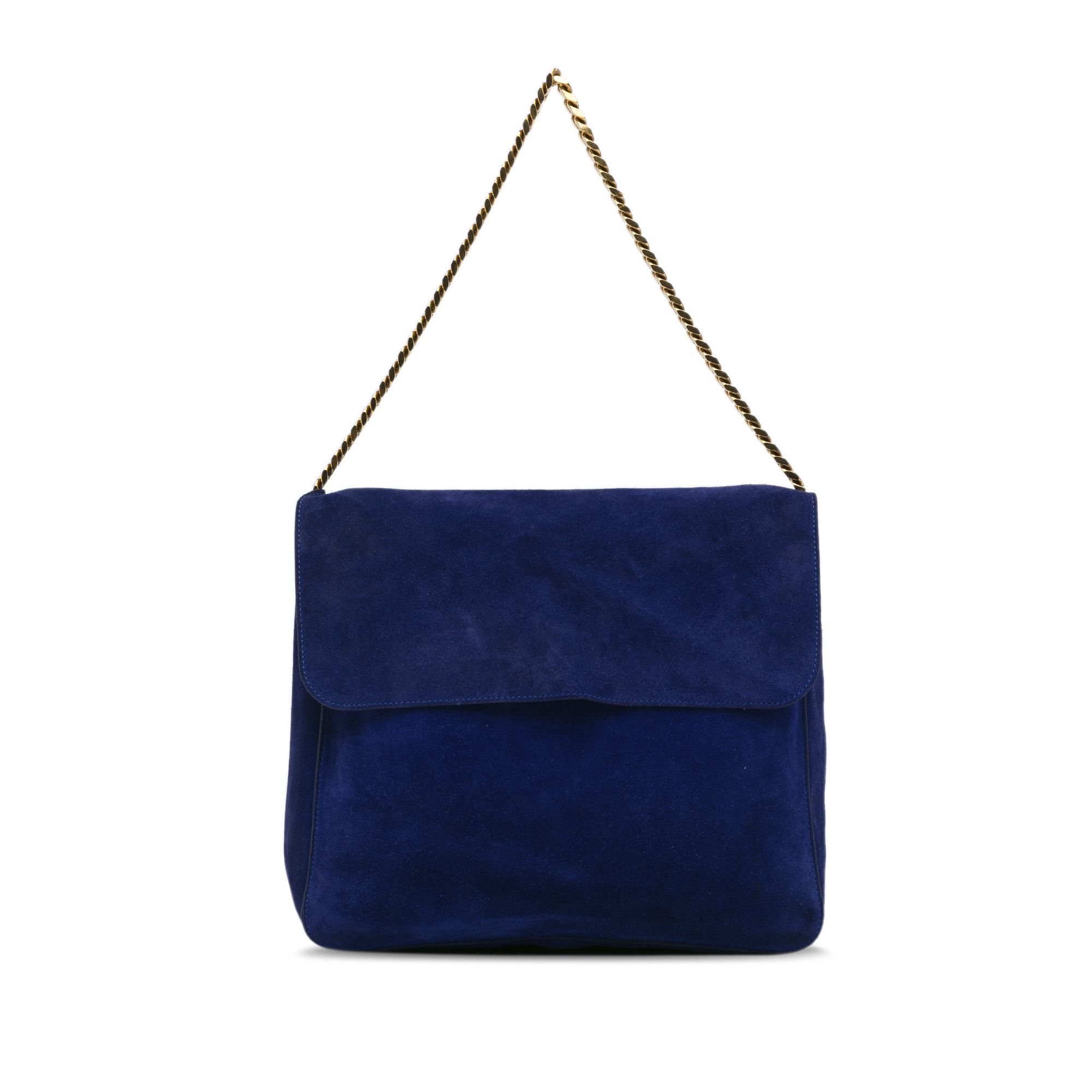 Celine Celine Suede Gourmette Chain Shoulder Bag | Grailed