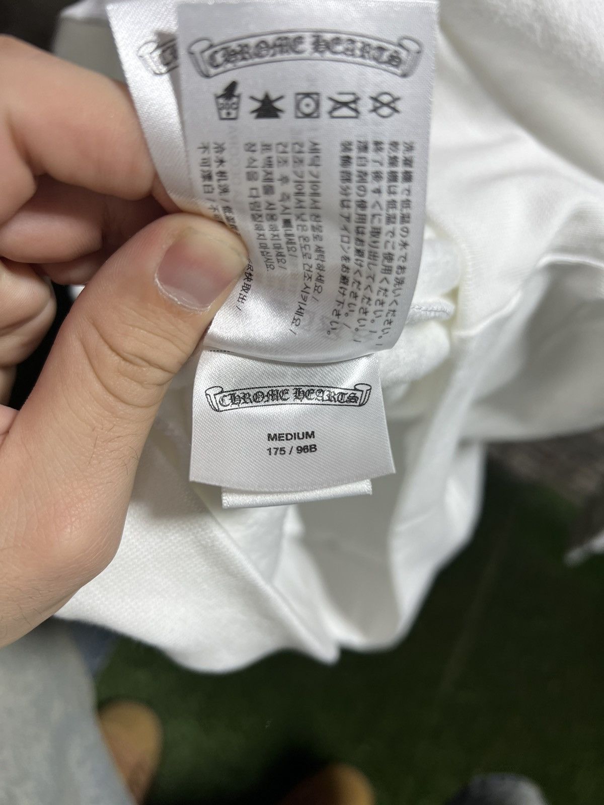 Chrome Hearts Chrome Hearts Neck Script White Crewneck Size US M / EU 48-50 / 2 - 8 Thumbnail