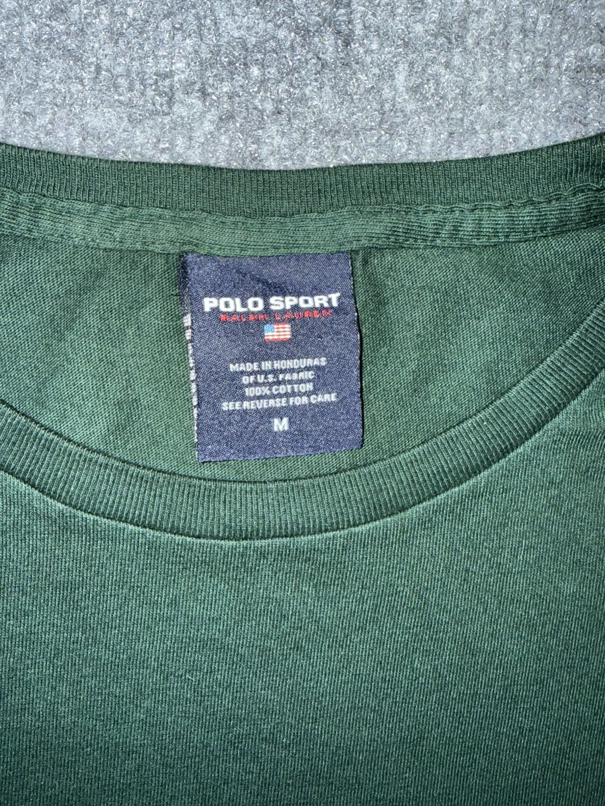 Polo Ralph Lauren Vintage Polo Sport Ralph Lauren POLO Logo Tee Green M Size US M / EU 48-50 / 2 - 3 Thumbnail