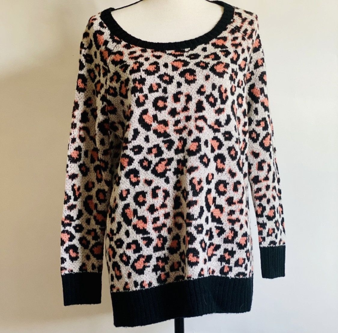 Kirra KIRRA PACSUN LEOPARD ANIMAL PRINT KNIT PULLOVER SWEATER Size S / US 4 / IT 40 - 8 Thumbnail
