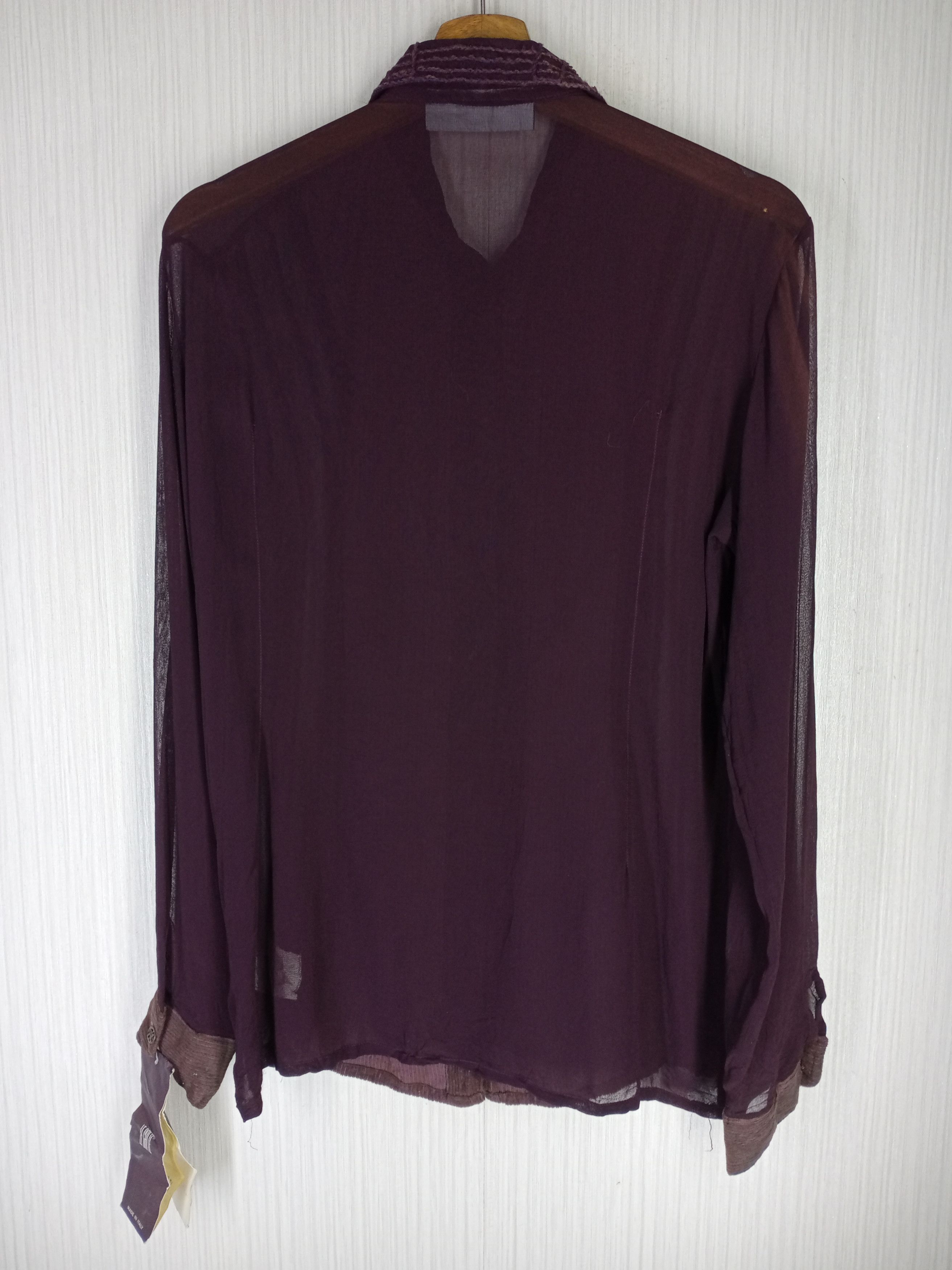 Japanese Brand Rare Vintage Legatte Italian Designer L/S Blouse Size M / US 6-8 / IT 42-44 - 4 Thumbnail