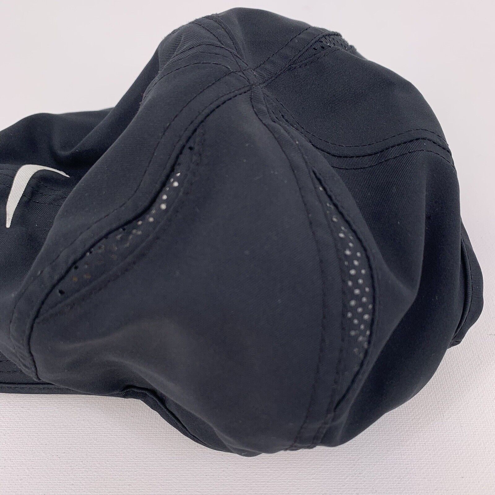 Nike Nike Golf Tennis Cap Featherlight Dri Fit Curved Bill Black Size ONE SIZE - 8 Thumbnail