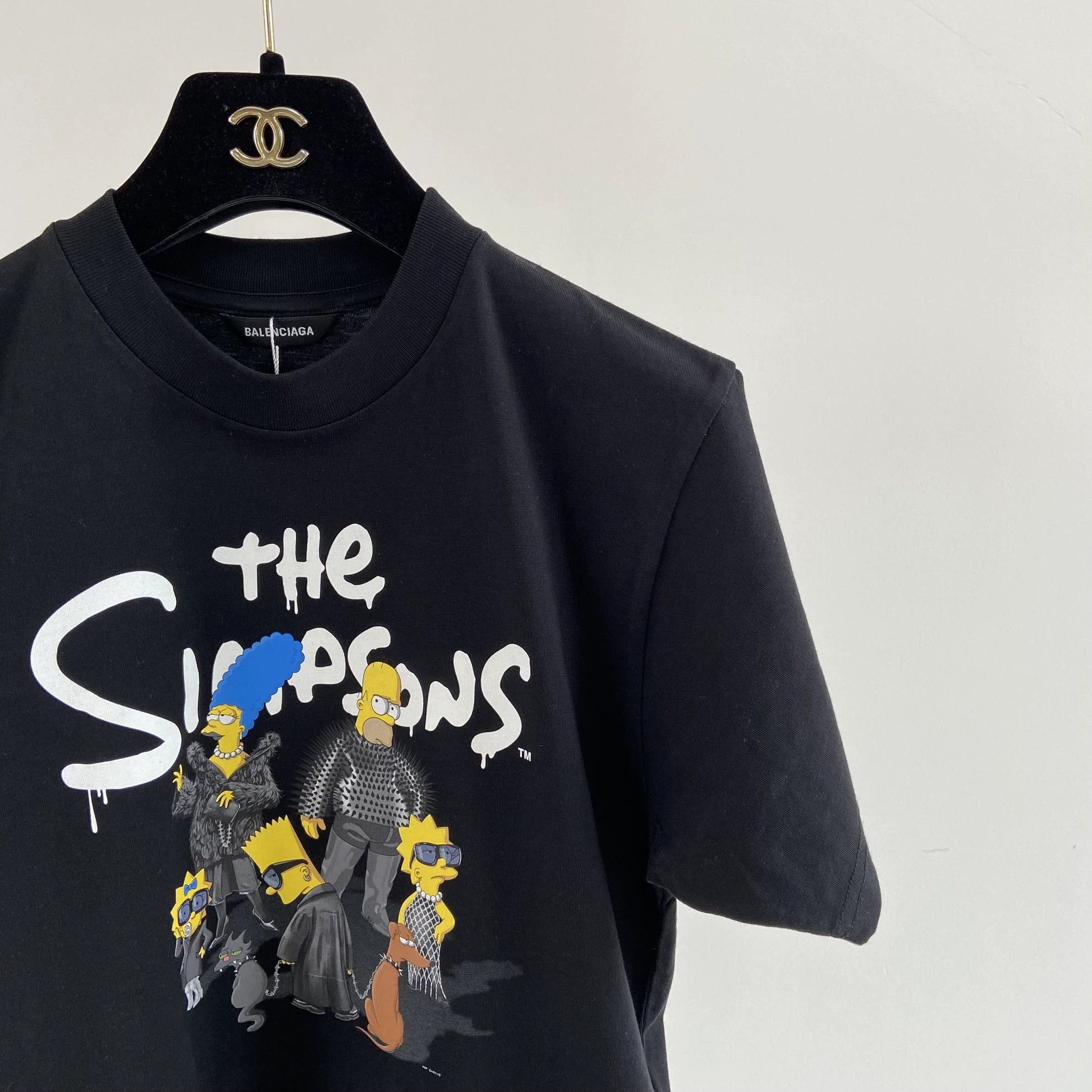 Balenciaga Balenciaga x The Simpsons Black Printed T-Shirt 10Y Size XXS / US 00 / IT 34 - 3 Thumbnail