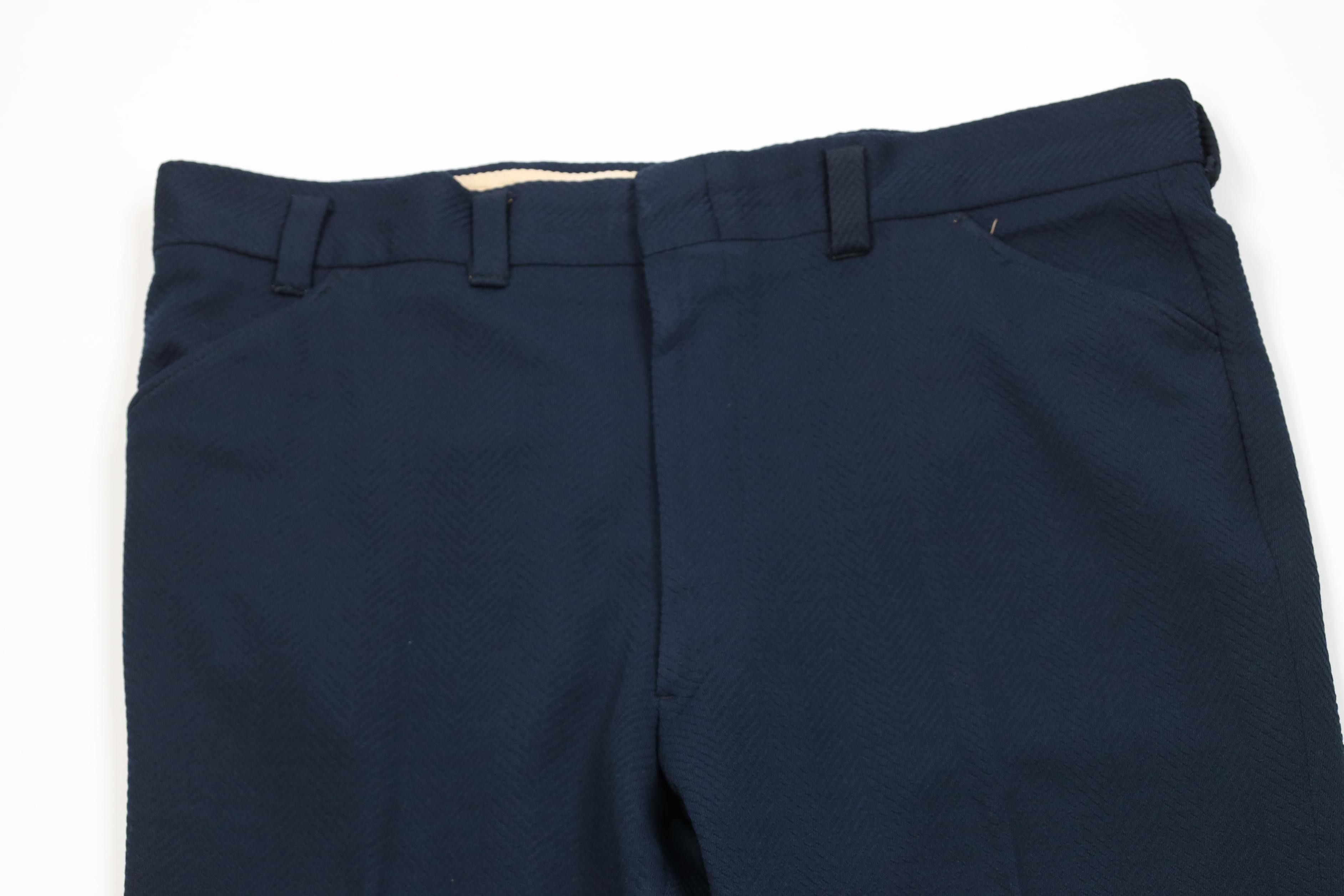 Vintage Vintage 70s Streetwear Herringbone Bell Bottoms Chino Pants Size US 42 / EU 58 - 2 Thumbnail