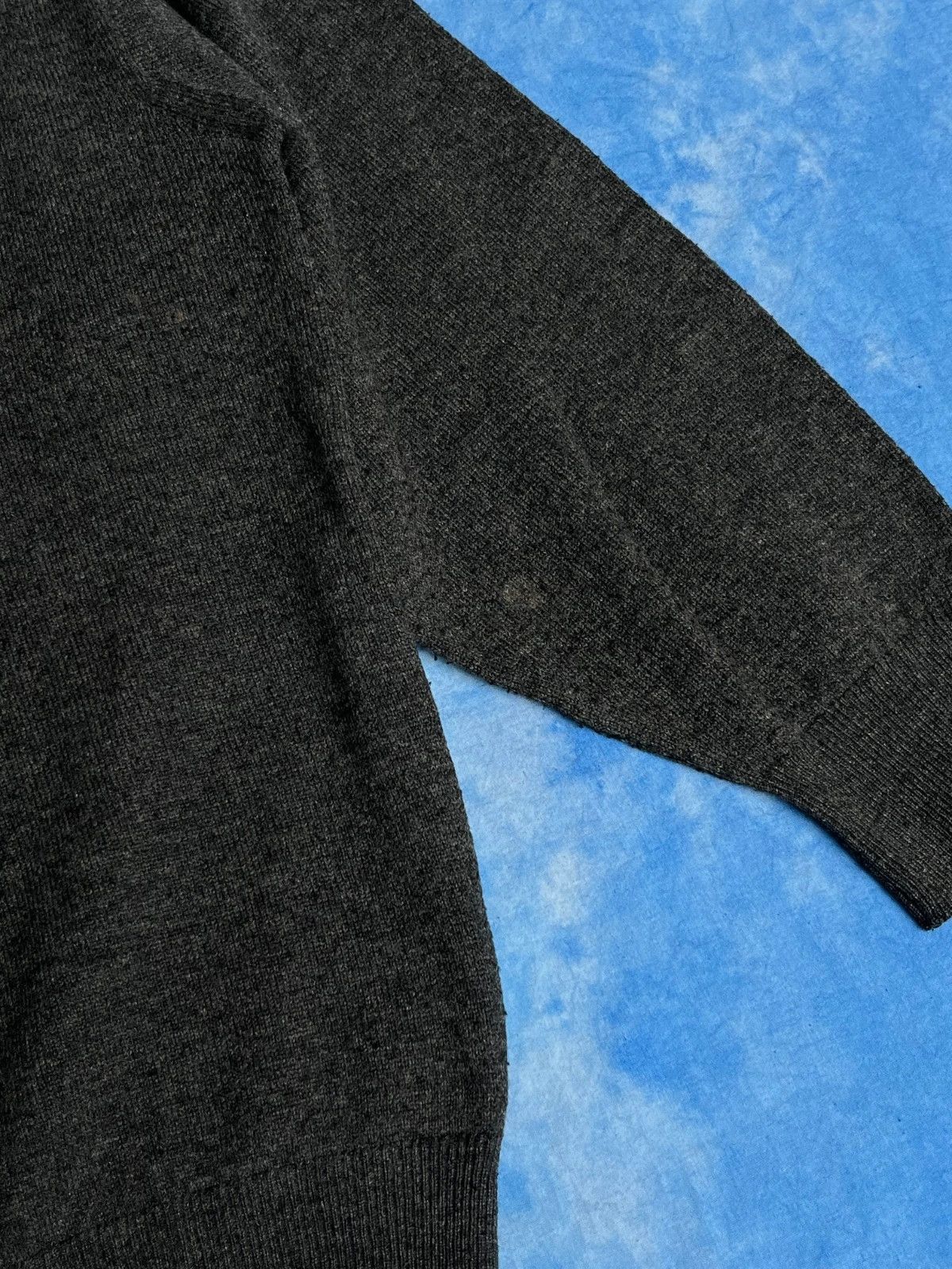 Burberry Vintage 90s Burberrys Lambswool Angora V-Neck Old Money Size US XL / EU 56 / 4 - 5 Thumbnail