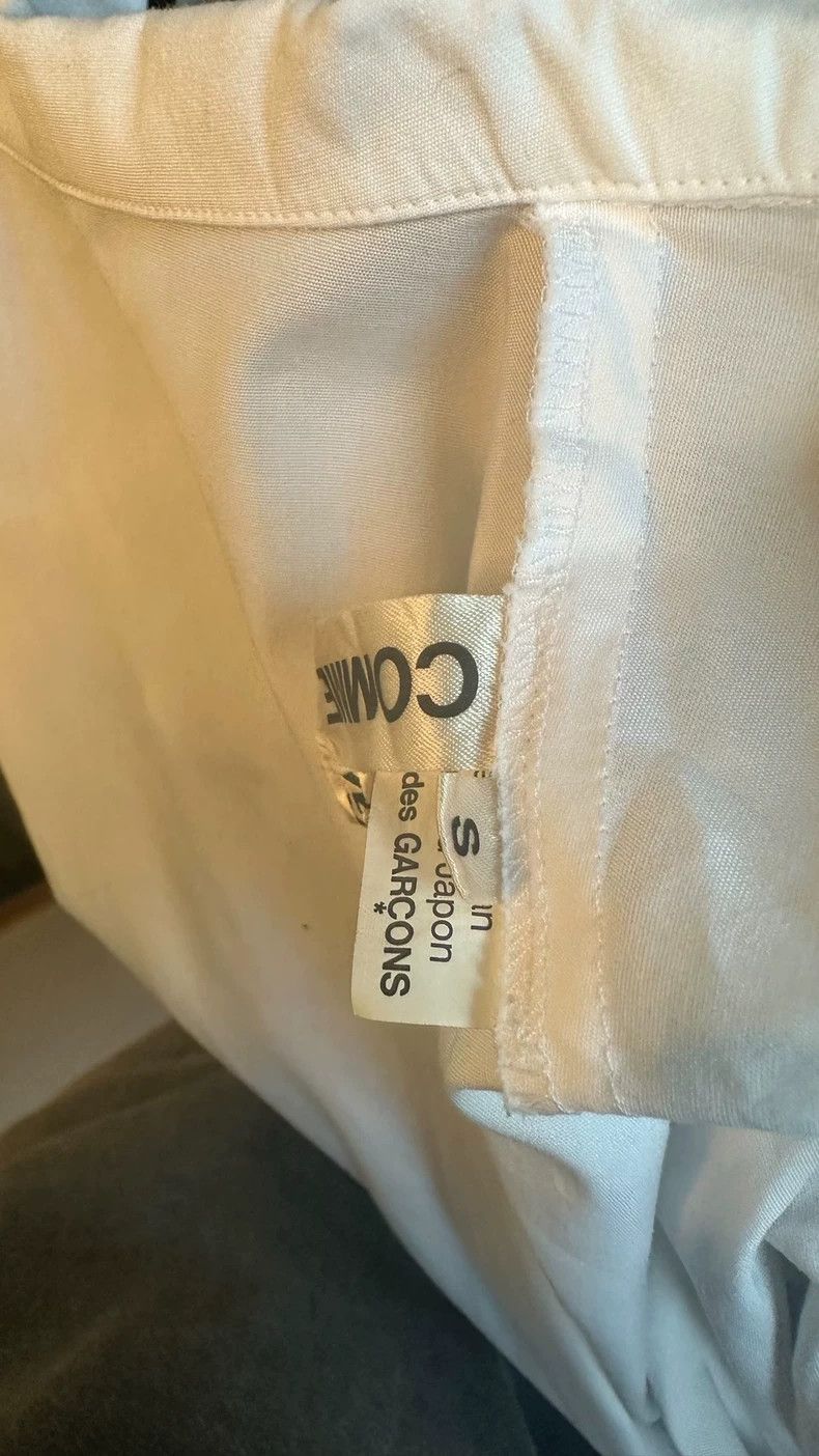 Comme des Garcons Comme Des Garcons White Round Neck Short Sleeve Shirt Size S / US 4 / IT 40 - 5 Thumbnail
