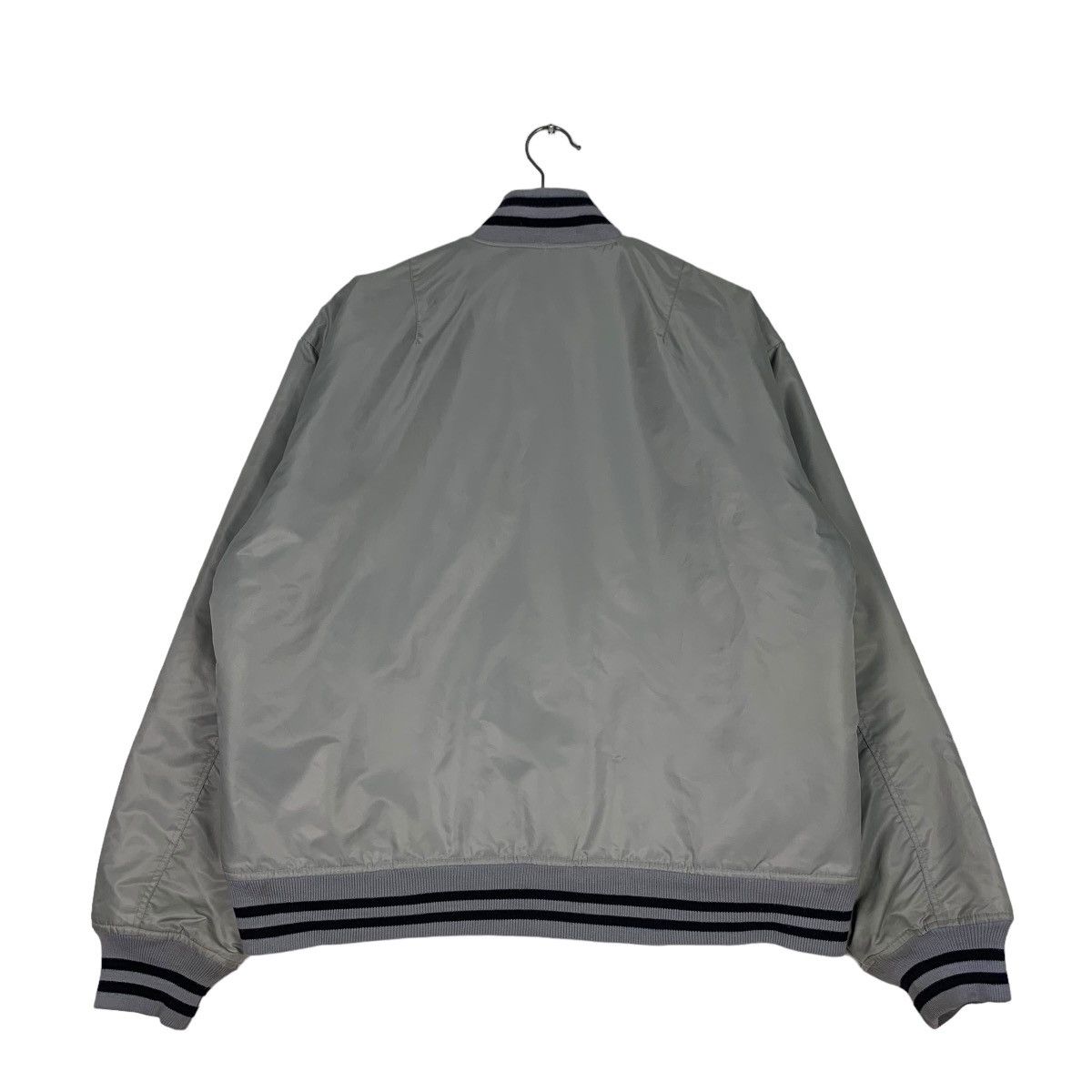 Japanese Brand HILLCROP Grey Varsity Jacket Coach Jacket #0921-C41 Size US M / EU 48-50 / 2 - 7 Thumbnail