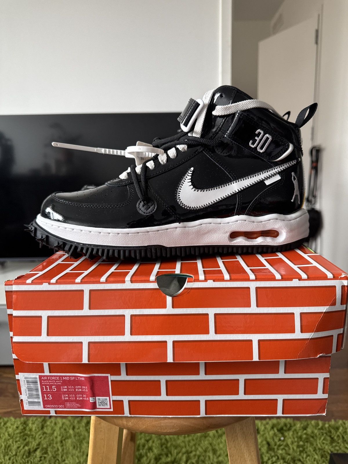 Nike × Off-White Nike X Off-White Air Force 1 Mid SP LTHR "SHEED" Size US 11.5 / EU 44-45 - 1 Thumbnail