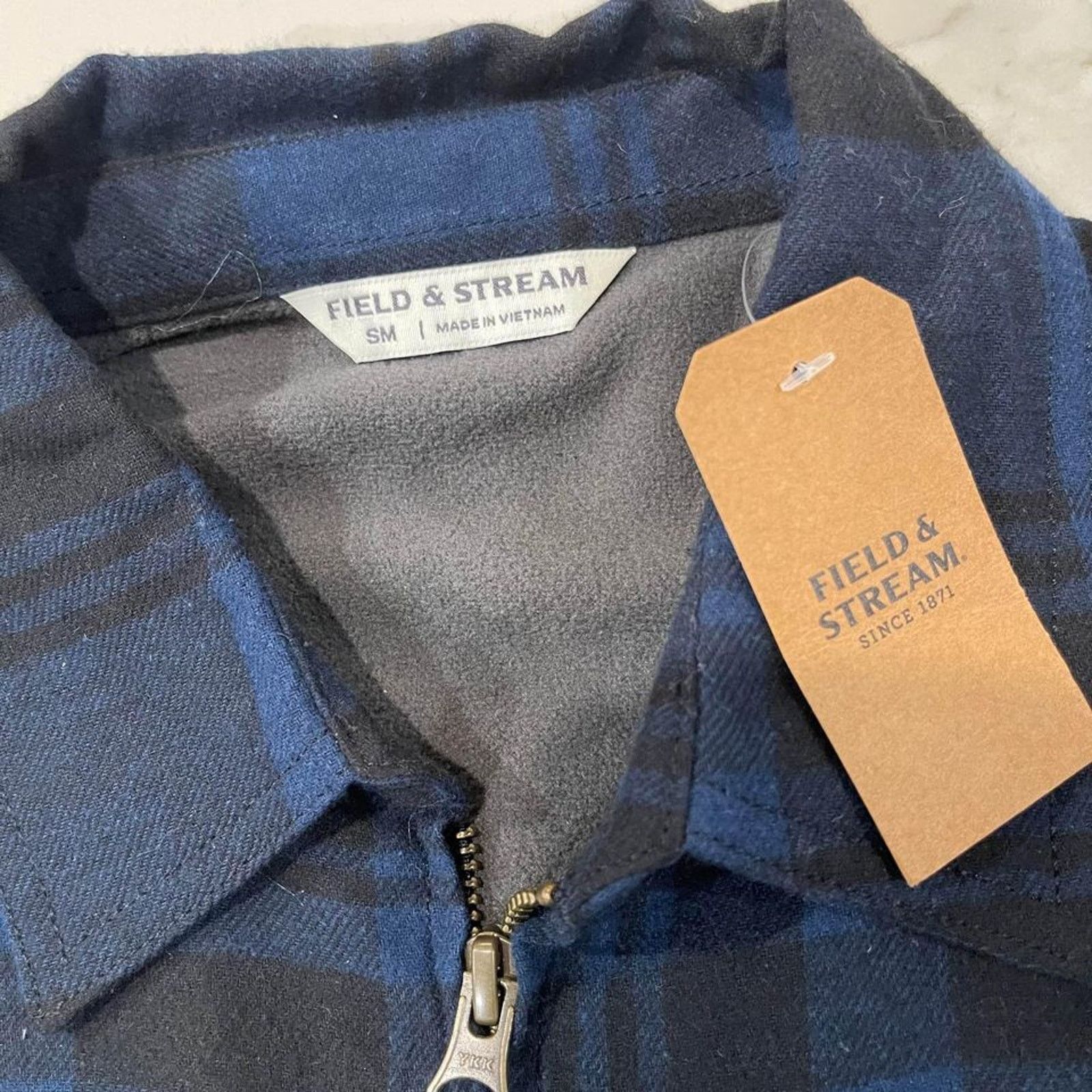 Field & Stream Field & Stream NWT Jacket Flannel Fleece Lined Men's S/M Size US S / EU 44-46 / 1 - 3 Thumbnail