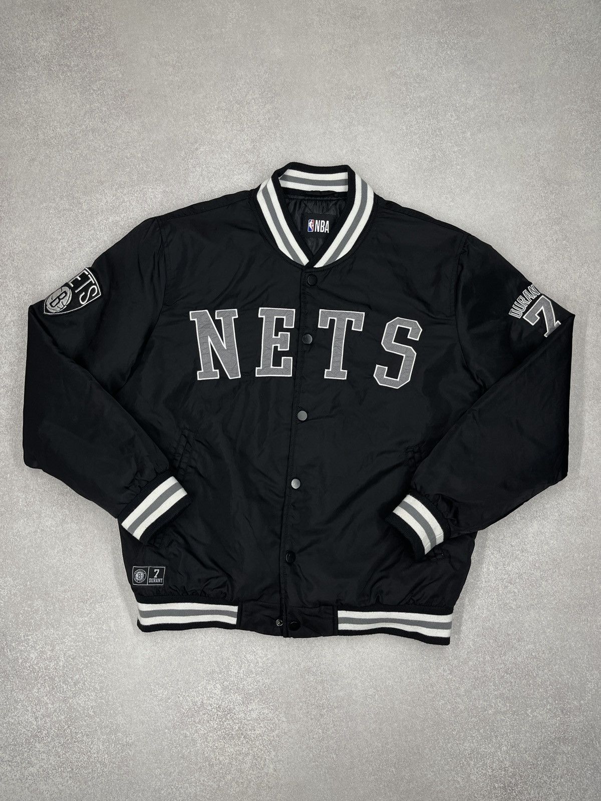 NBA Primark NBA Brooklyn Nets Durant 7 Bomber Jacket Black Size US M / EU 48-50 / 2 - 2 Thumbnail