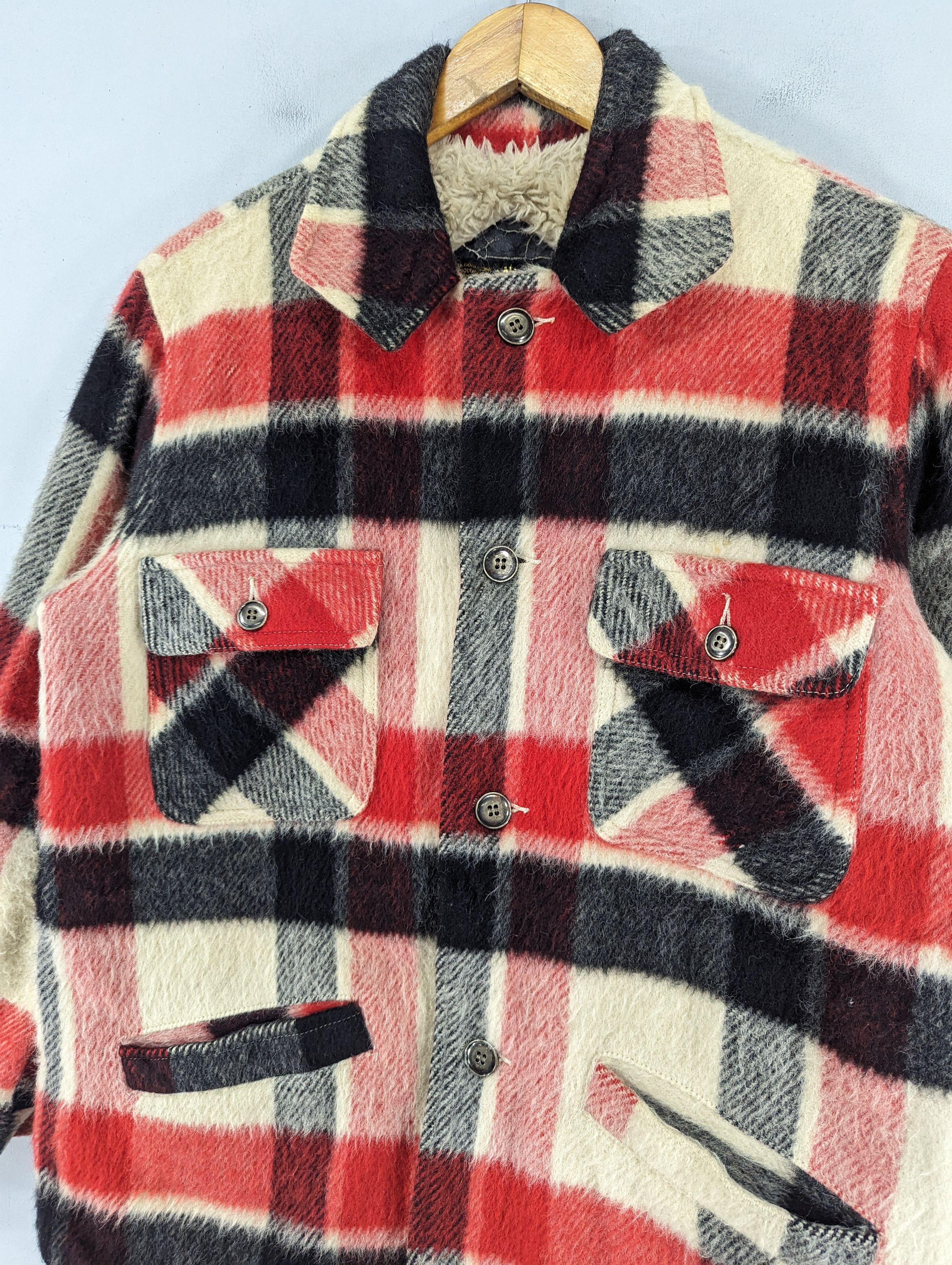 Vintage Vintage Weary Wool Plaid Fleece Lined Jacket Size US M / EU 48-50 / 2 - 5 Thumbnail