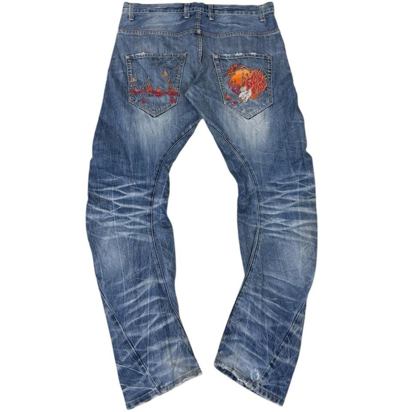 Ed Hardy Japanese vintage Bobson rare denim jeans Size US 36 / EU 52 - 2 Thumbnail