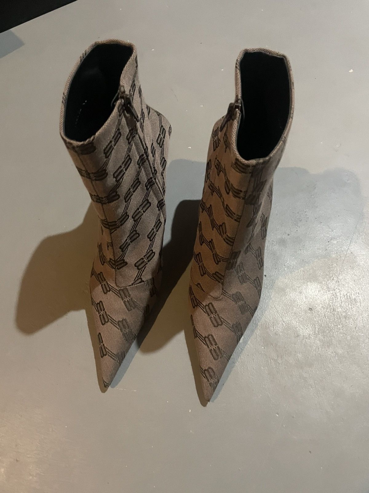 Balenciaga Balenciaga BB Monogram Canvas Knife Sock Boots 40EU Size US 10 / IT 40 - 4 Thumbnail