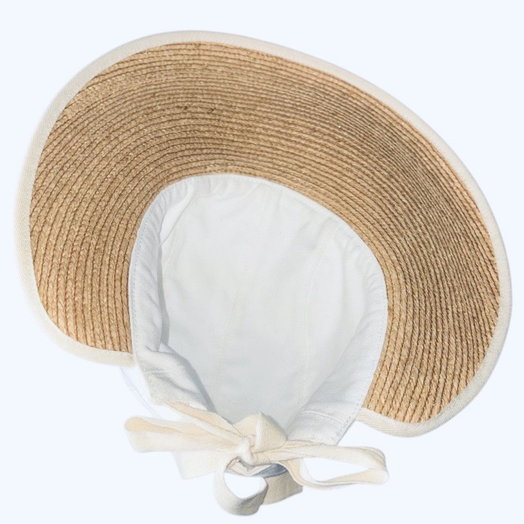 Designer Helen Kaminski “Miki” Raffia & Cotton Hat Size ONE SIZE - 7 Thumbnail
