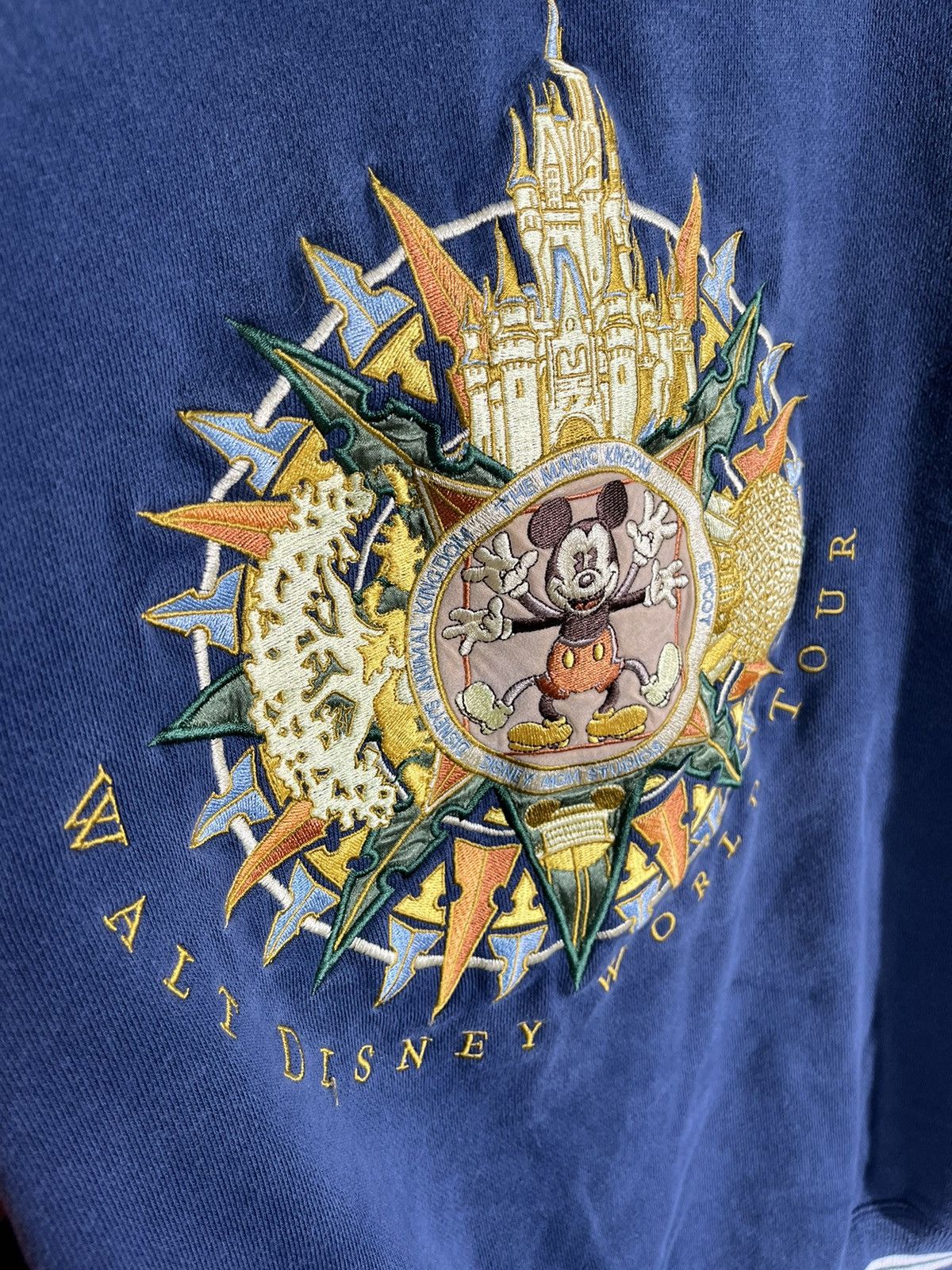 Disney Vintage Crazy Rare Embroidered Disney Mickey Mouse Davinci Size US L / EU 52-54 / 3 - 6 Thumbnail