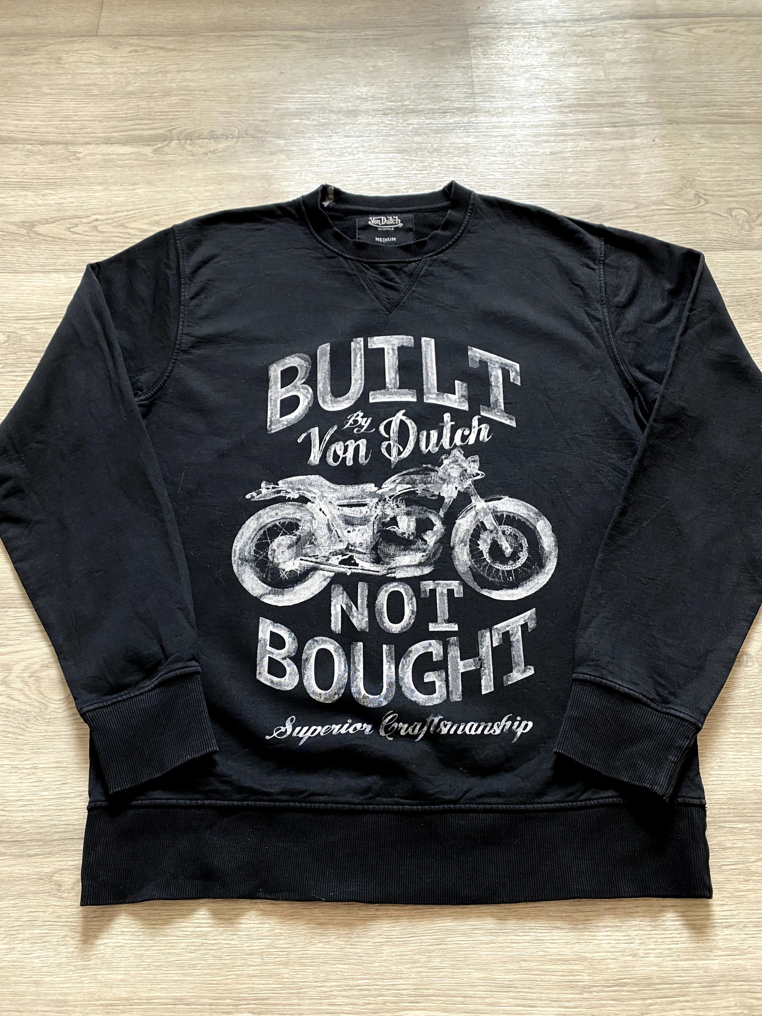 Vintage × Von Dutch VTG Von Dutch Biker Sweatshirt Y2K Streetwear Size US M / EU 48-50 / 2 - 3 Thumbnail