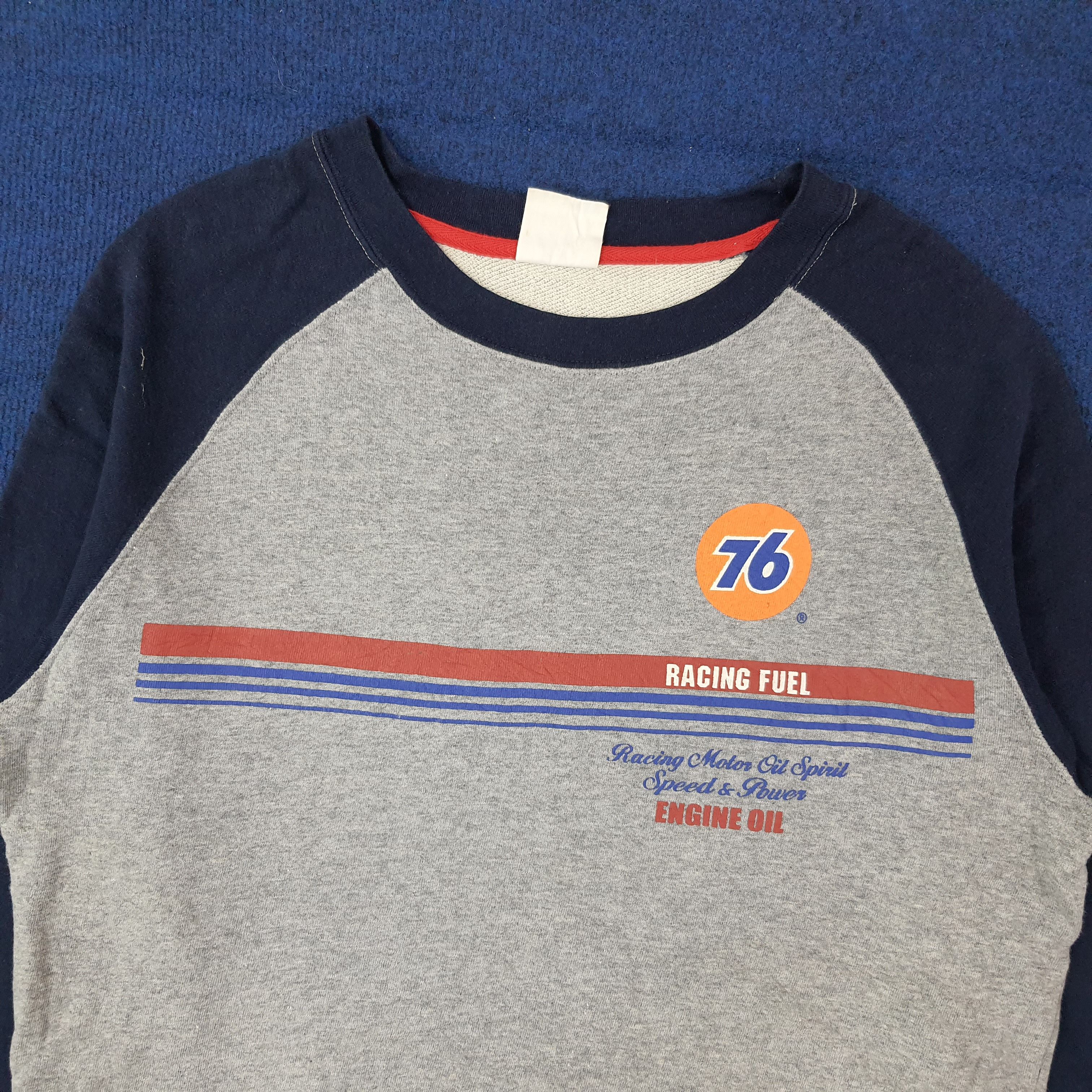 Vintage Vintage Lubricant 76 Motor Oil Raglan Sweatshirt C261N5 Size US M / EU 48-50 / 2 - 4 Thumbnail