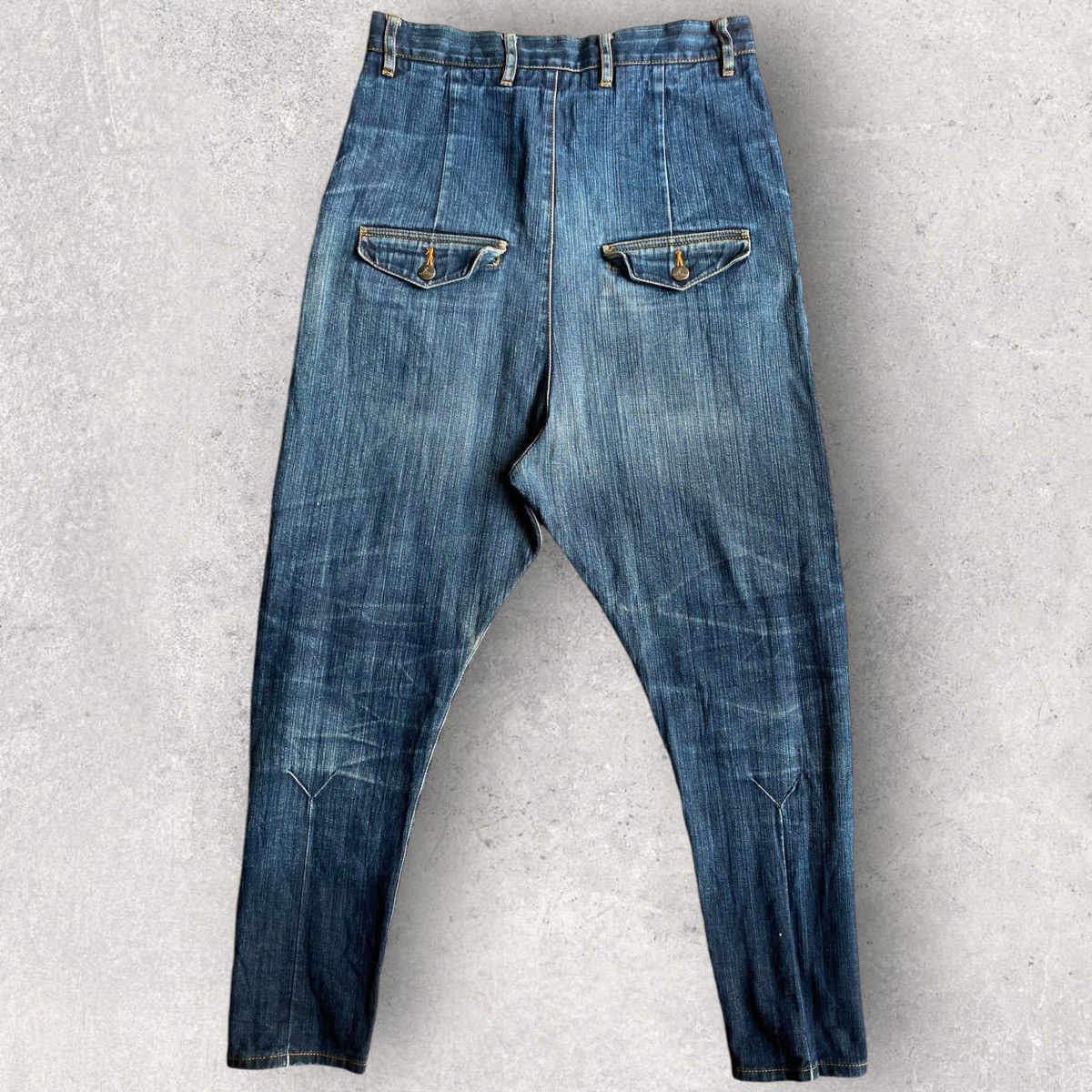 Vivienne Westwood VW Drop Crotch Tapered Jeans Size US 32 / EU 48 - 8 Thumbnail