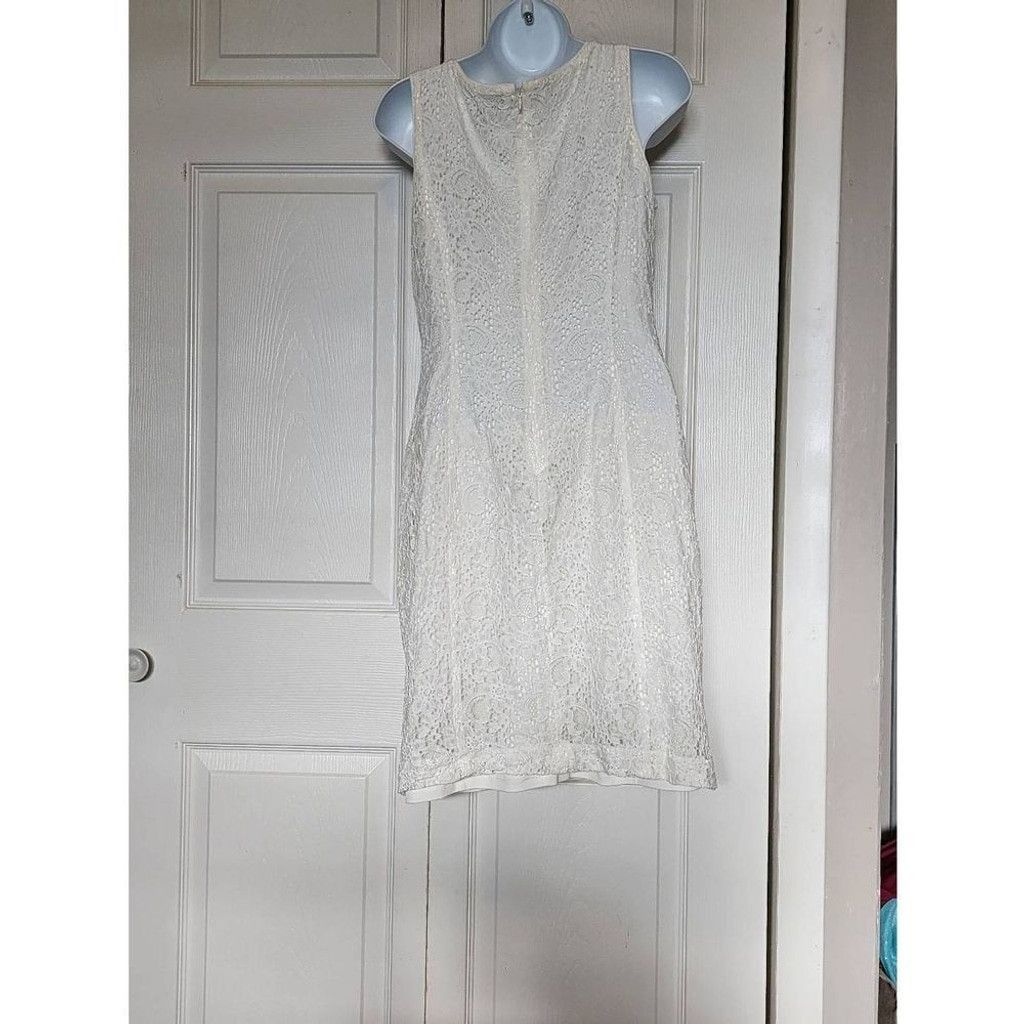 Ralph Lauren Ralph Lauren White Lace Dress Size M / US 6-8 / IT 42-44 - 3 Thumbnail
