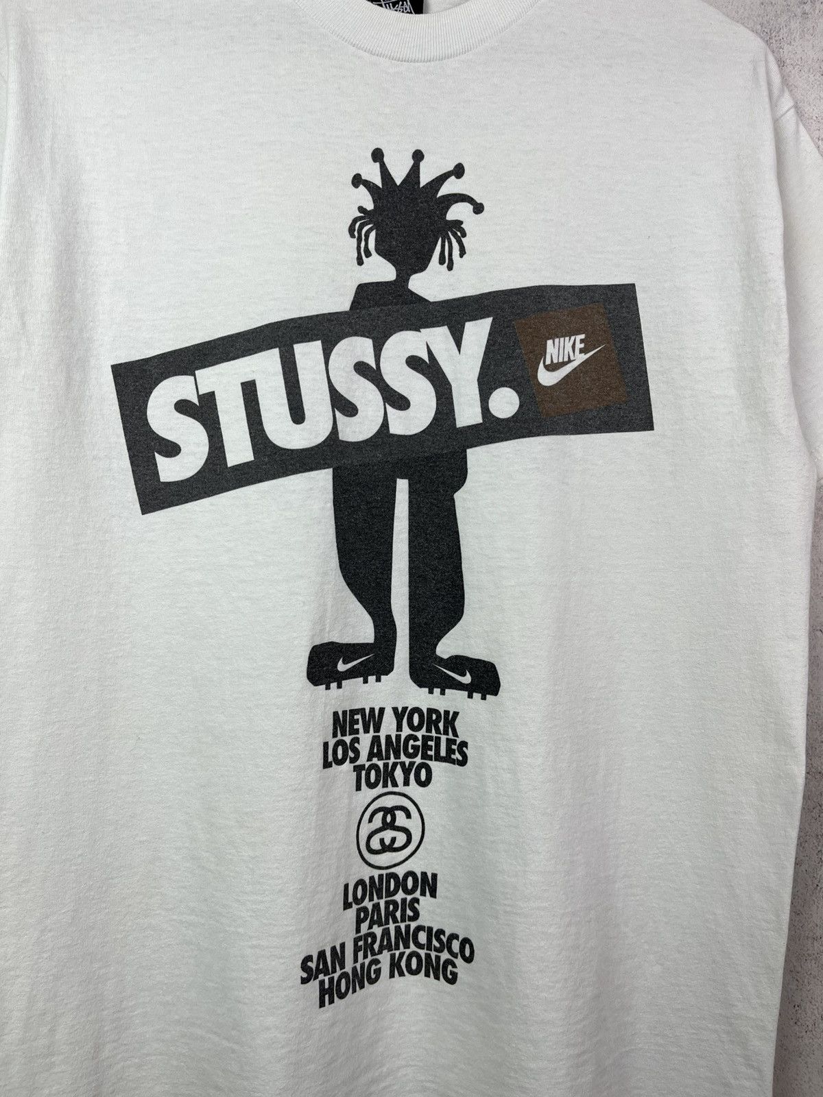 Nike × Stussy Vintage Stussy International Nike Double Sided T-Shirt Retro Size US M / EU 48-50 / 2 - 3 Thumbnail