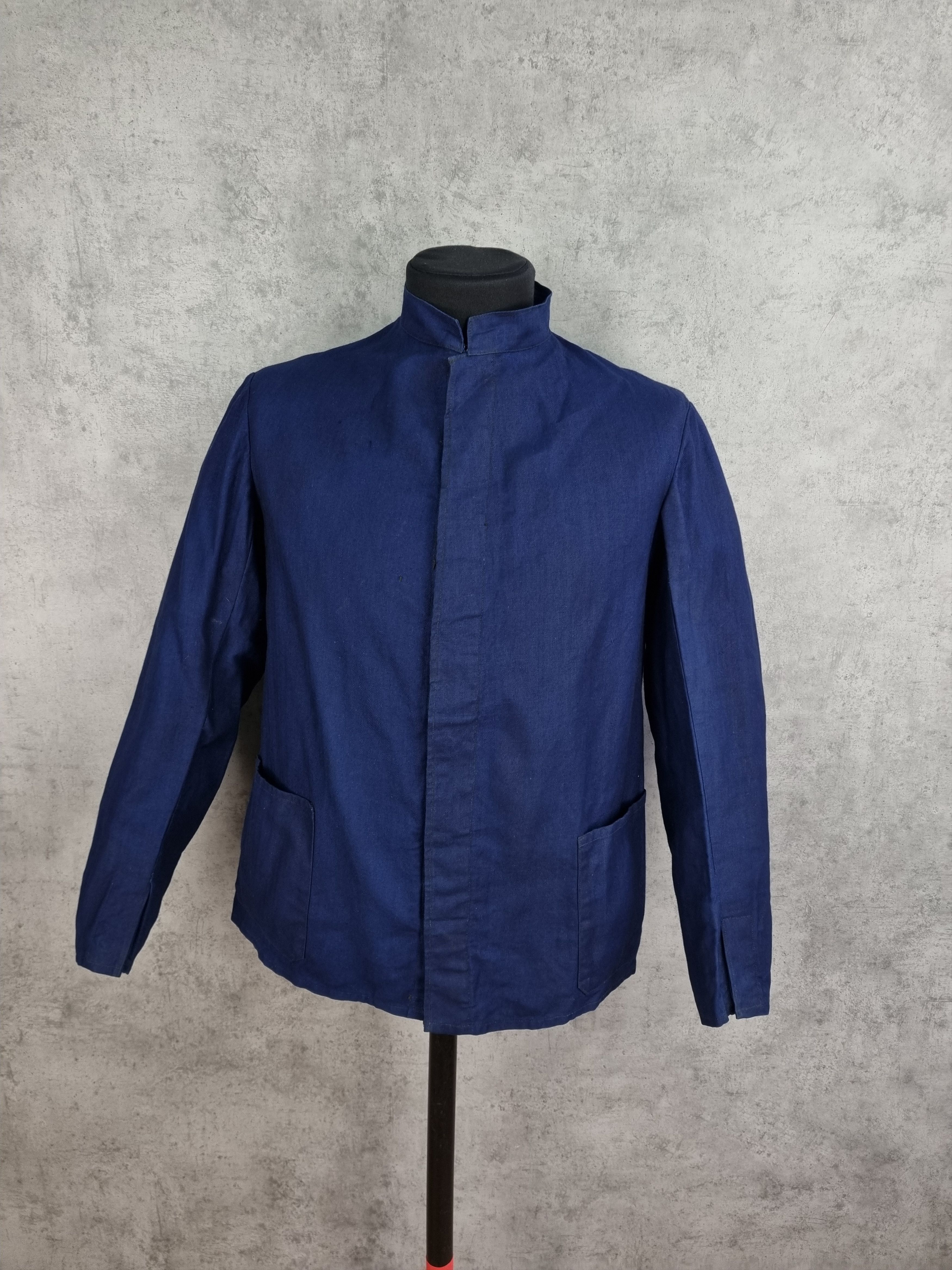 Le Laboureur × Vetra 80s Iconic Nehru Collar Worker German Jacket Size US M / EU 48-50 / 2 - 13 Thumbnail