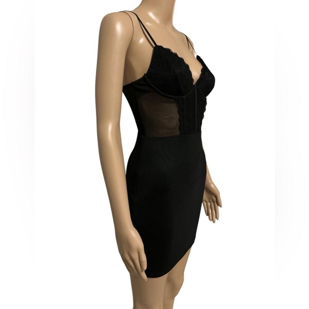 Garbage TV Garage sexy Black Lace Mini Dress Size ONE SIZE - 3 Thumbnail